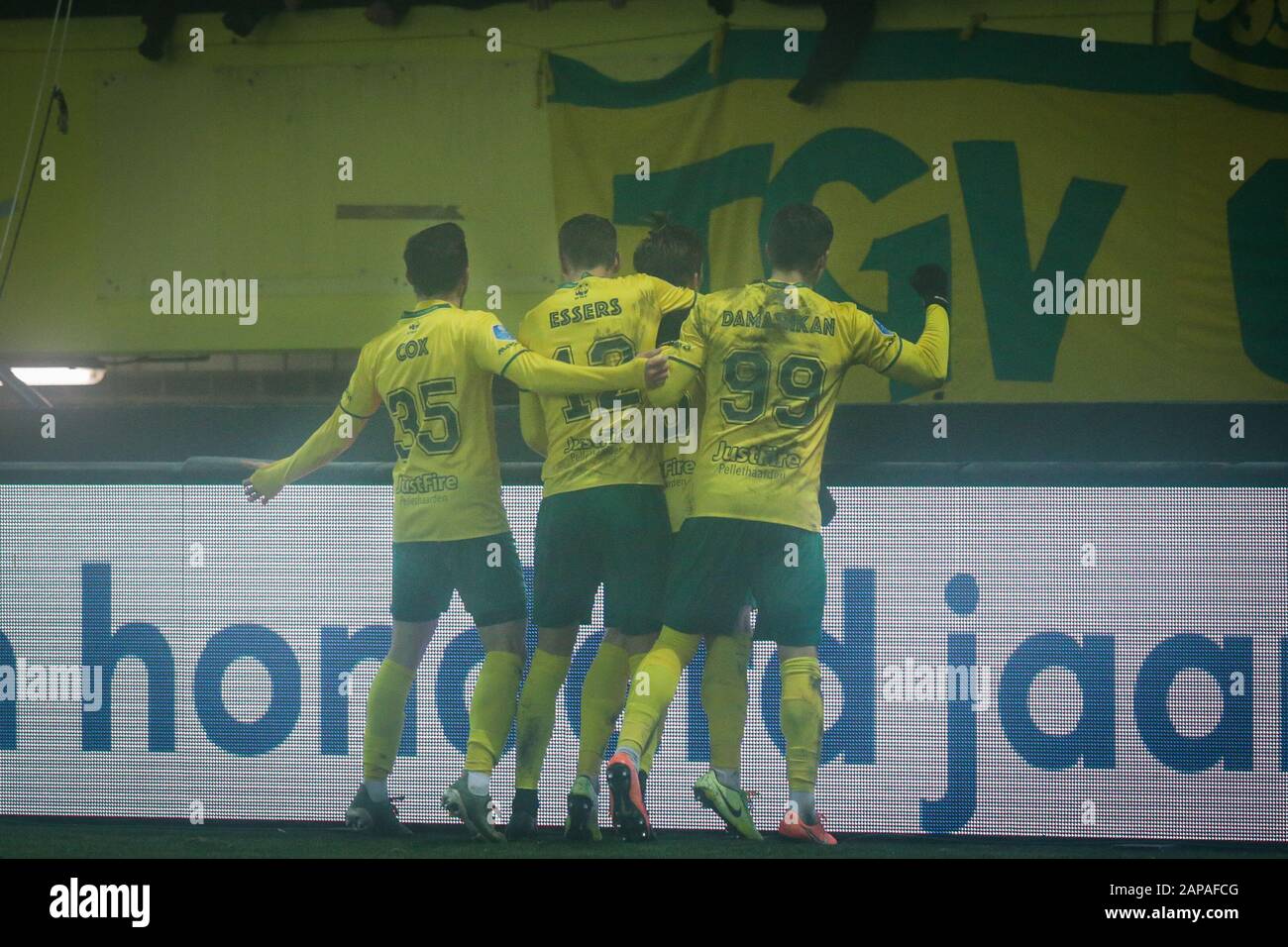 21. januar 2020 Sittard, Niederlande Fußball Fortuna Sittard - Feyenoord, KNVB Beker, Seizoen 2019 - 2020 Doelpunt Fortuna Sittard Stockfoto