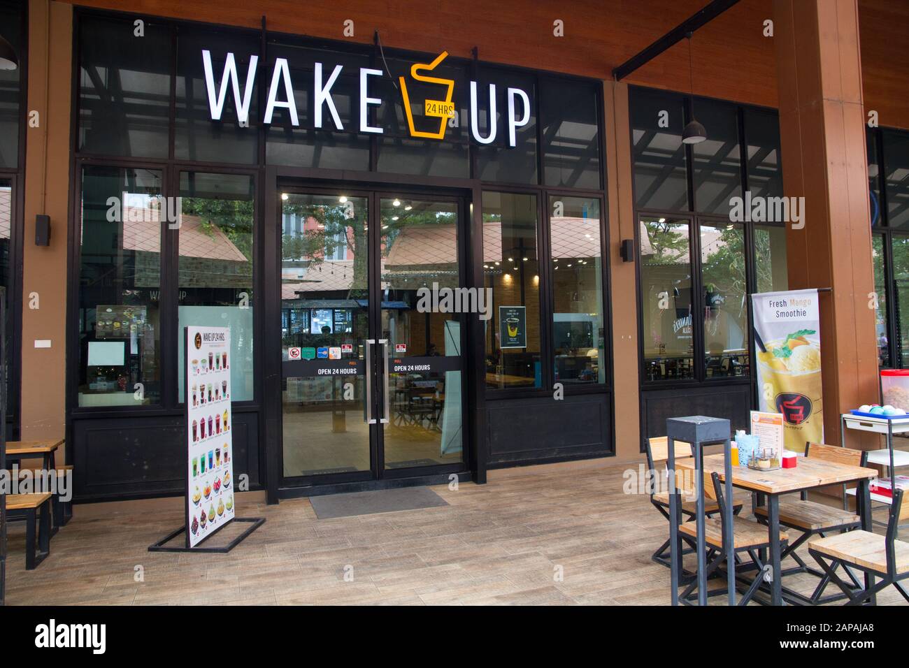 Chiang Mai Wakeup Bar Digital Nomads Point Site Thailand Stockfoto