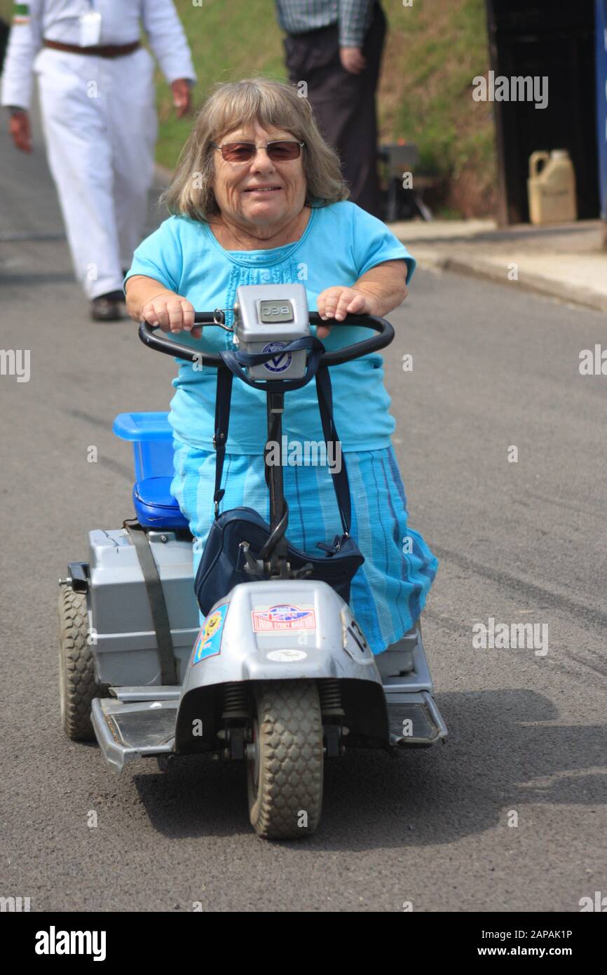 Joy Rainey in Shelsley Walsh, Worcestershire, England, Großbritannien. Stockfoto