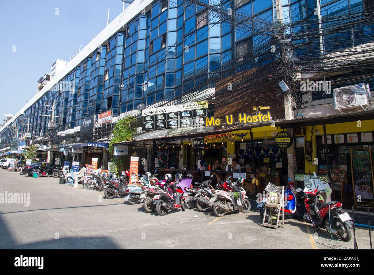 Chiang Mai Gasthäuser Hostals Straße Thailand Thai Asien asian Stockfoto