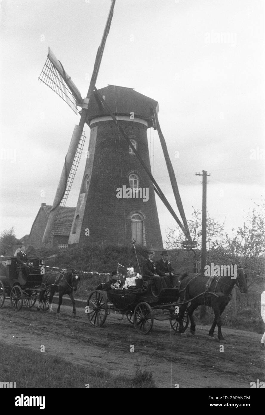 Diamanthochzeit Hendrikse-Roozen in Altweert (L) Datum: 2. Mai 1946 Ort: Altweert Schlüsselwörter: Diamanten, Hochzeit Stockfoto