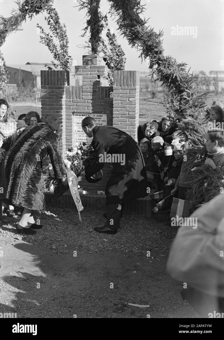 Besuchen Sie das Fürstliche Paar zu Zeeland Datum: 30. Oktober 1947 Ort: Zeeland Schlüsselwörter: Besuche Stockfoto