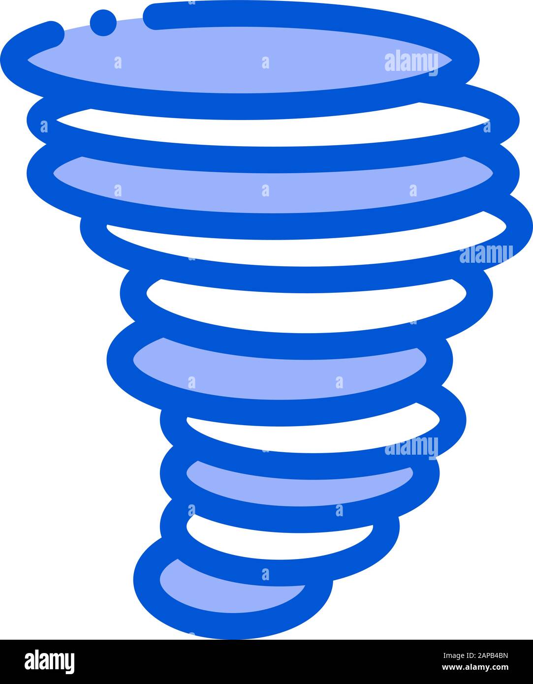 Tornado Hurricane Symbol Vektor Kontur Abbildung Stock Vektor