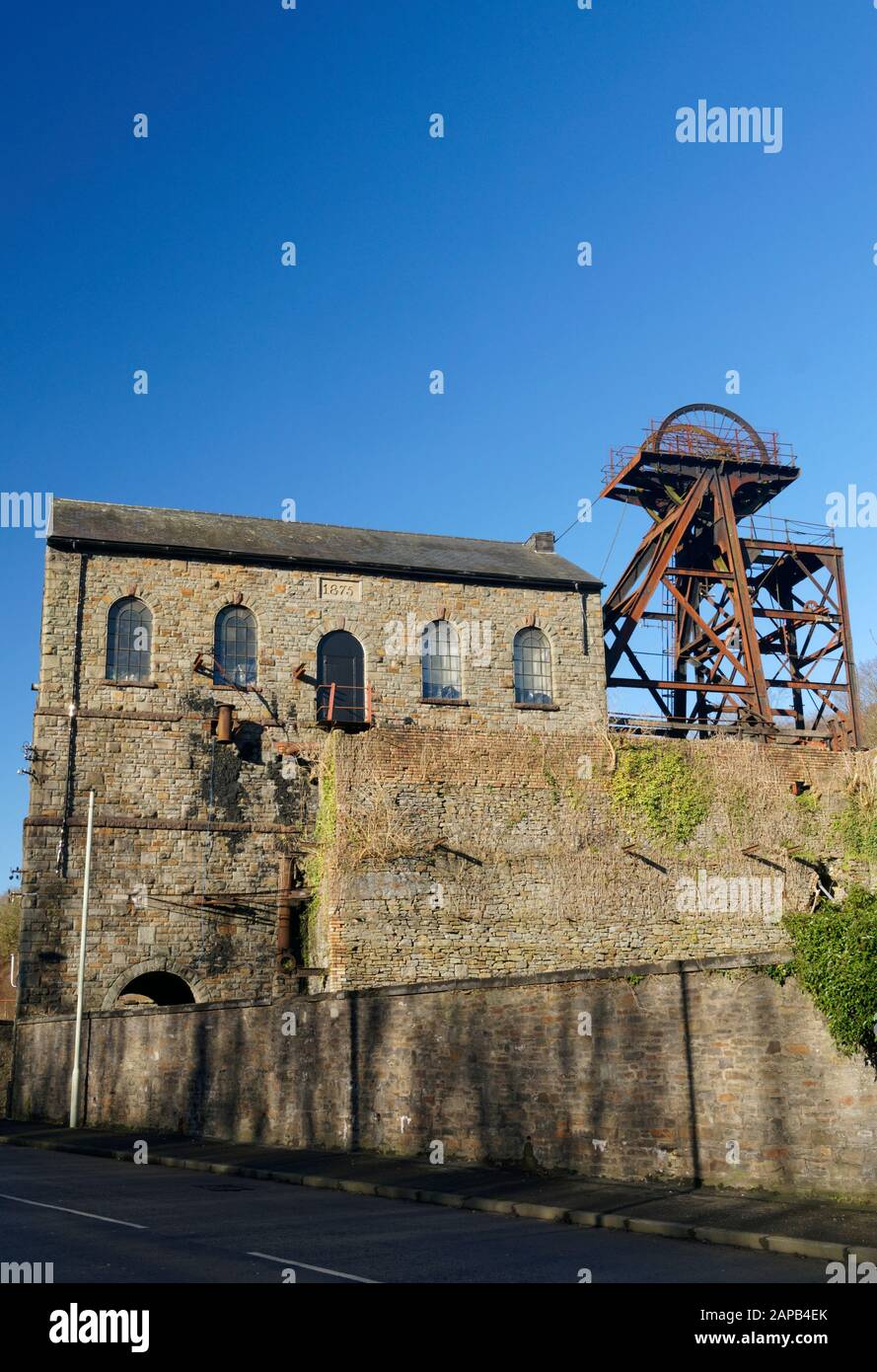 Y Hetty, Pit Head Engine House, Pontypridd, South Wales. Stockfoto