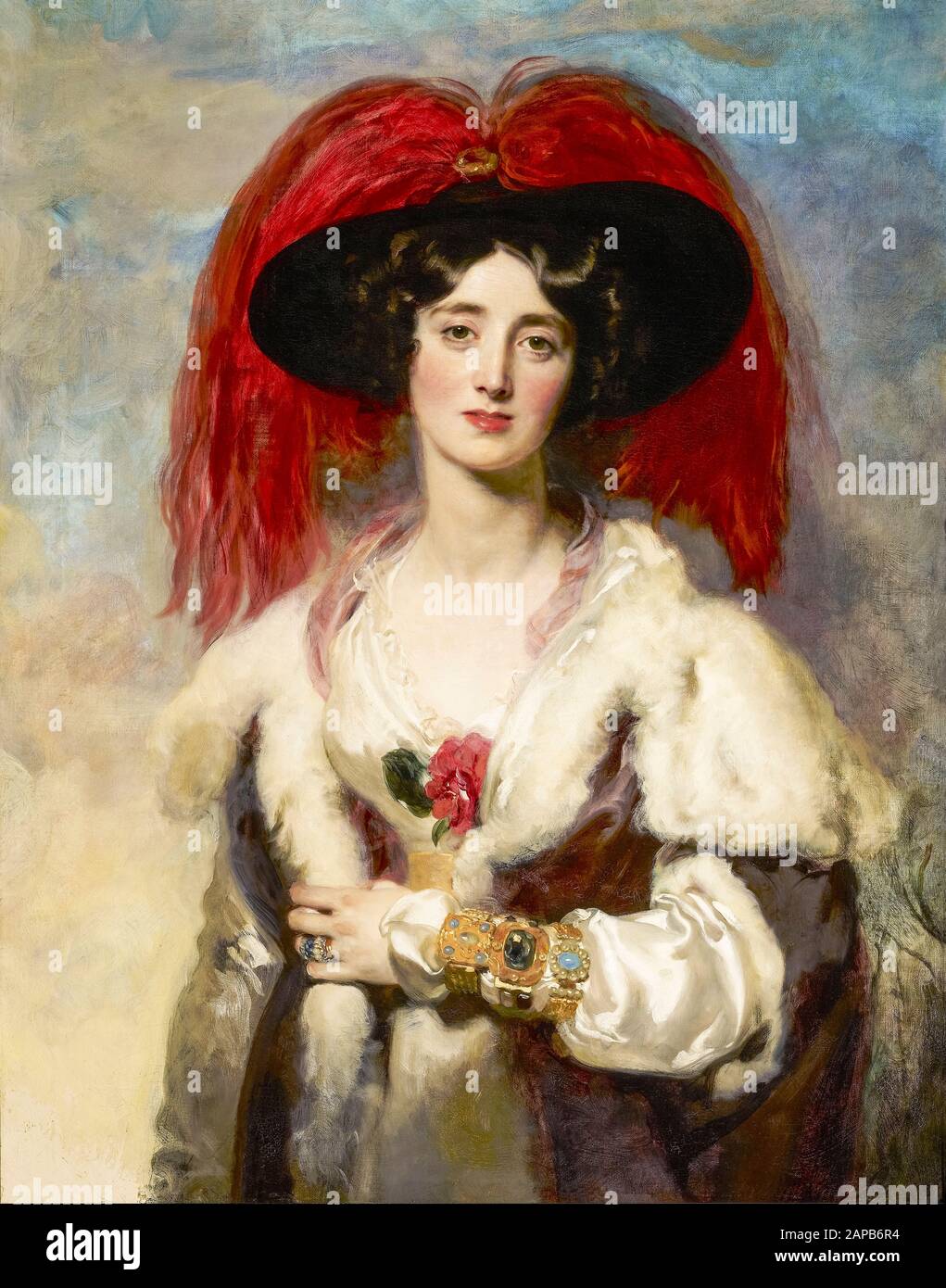 Julia, Lady Peel (1795-1859), Porträtgemälde von Thomas Lawrence, 181 Stockfoto
