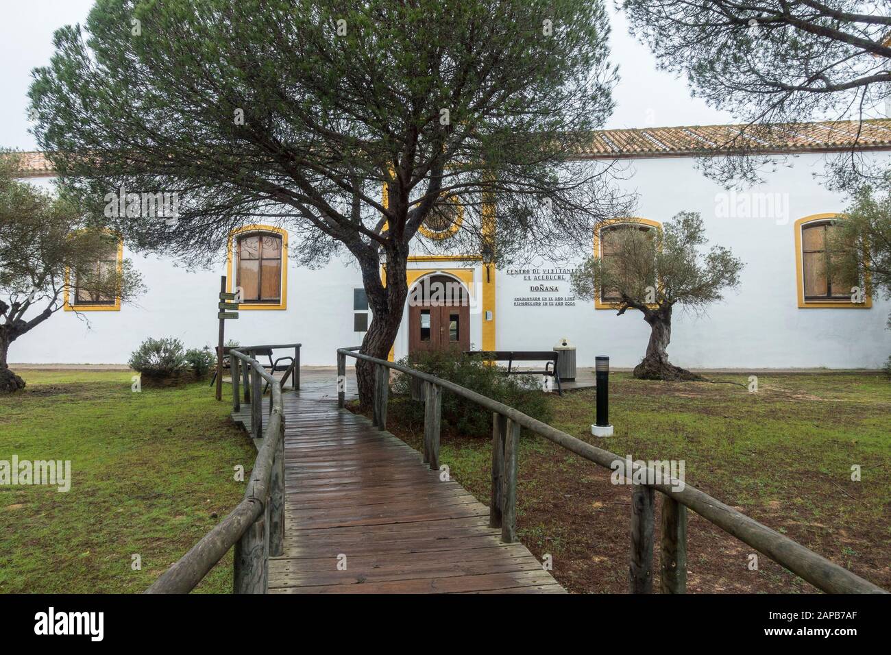 Besucherzentrum El Acebuche Nationalpark von Doñana, Andalusien, Huelva, Spanien. Stockfoto