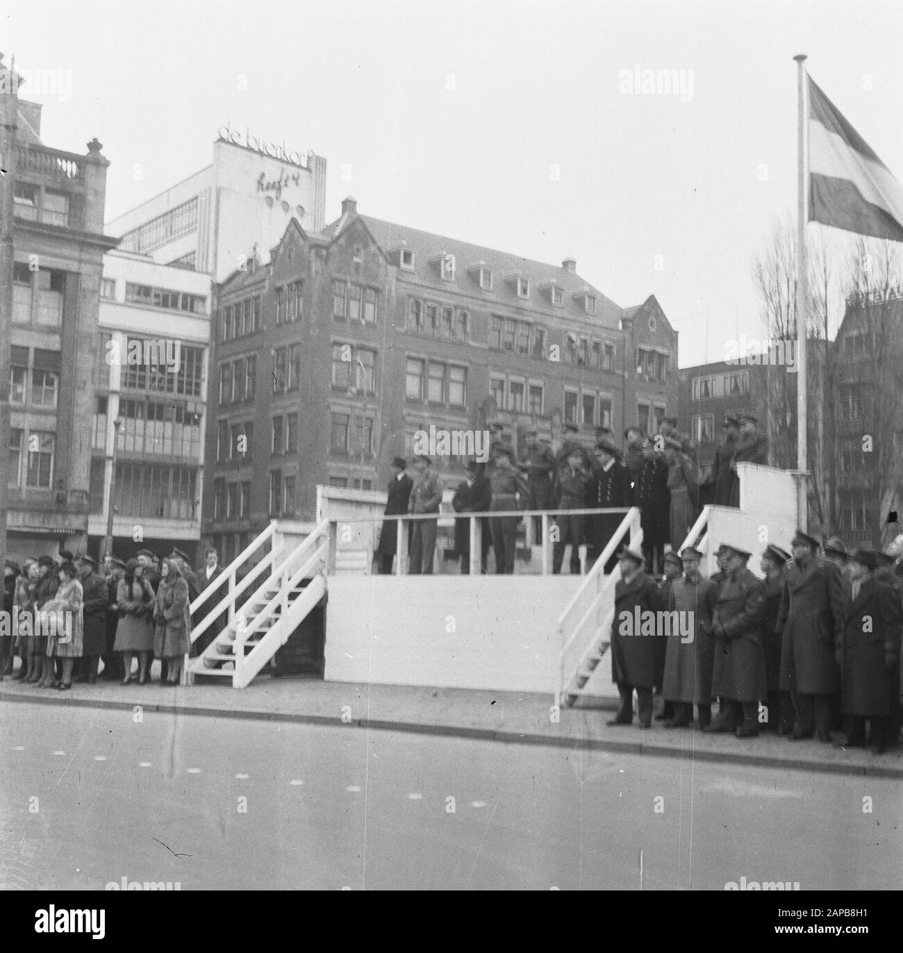 Defile-Op de Dam Datum: 12. März 1946 Stichwörter: Defile-Datei Stockfoto