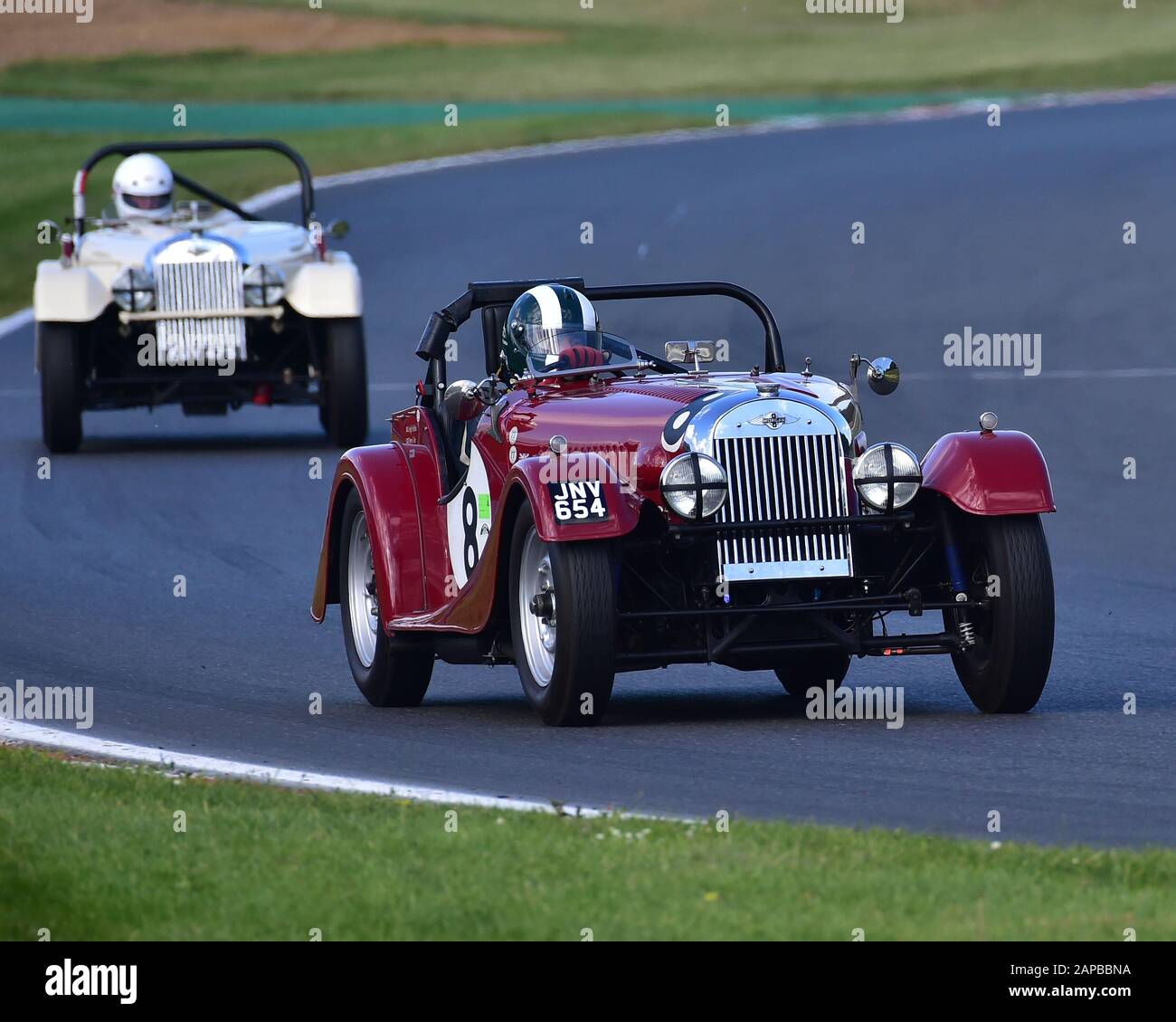 Leigh Sebba, Morgan Plus 4, HSCC Historic Road Sports Championship, Production Sports and GT Cars, 1947 bis 1969, HSCC Legends of Brands Hatch Super Pr Stockfoto