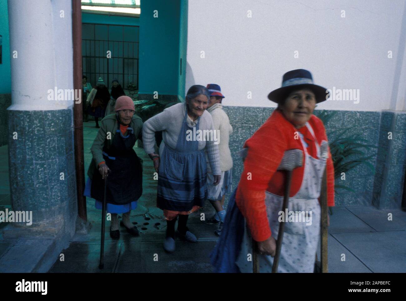 Bolivien Old Folks Home, Cochabamba Foto von Sean Sprague Stockfoto