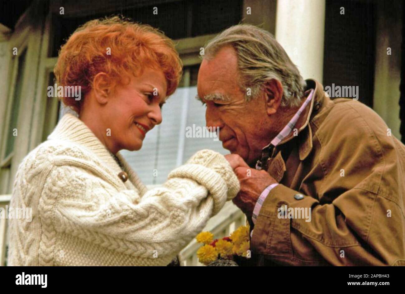 Erst DER EINSAME 20th Century Fox-Film von 1991 mit Maureen O'Hara und Anthony Quinn Stockfoto