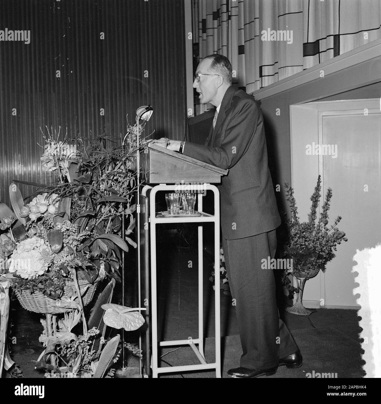 Beijenkorf in Rotterdam (Eröffnung) Datum: 21. März 1957 Standort: Rotterdam, Zuid-Holland Stichwörter: Openingen Stockfoto