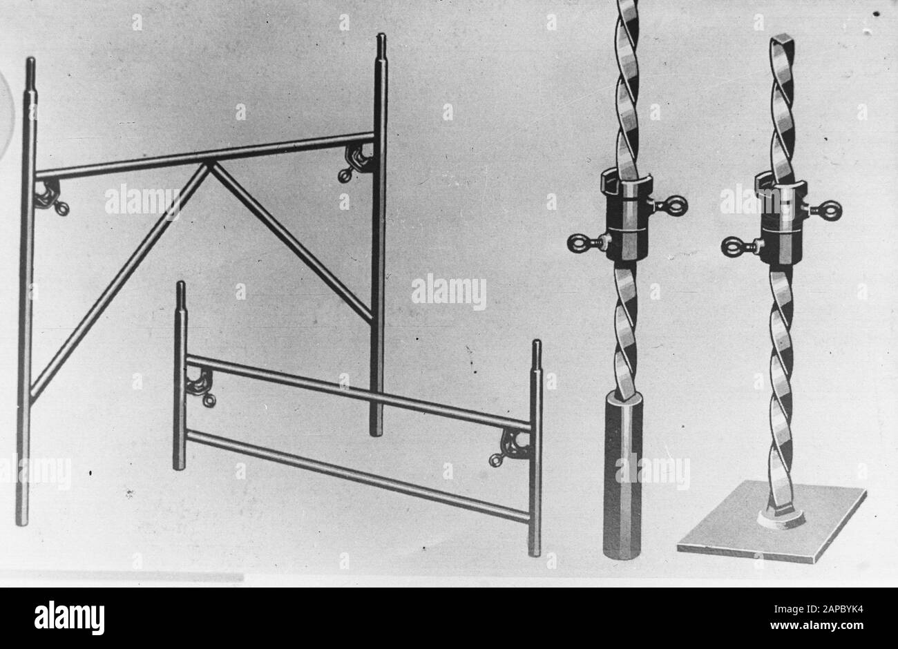 5x5 Gerüstdatum: Undatierte Stichwörter: Gerüst Stockfoto