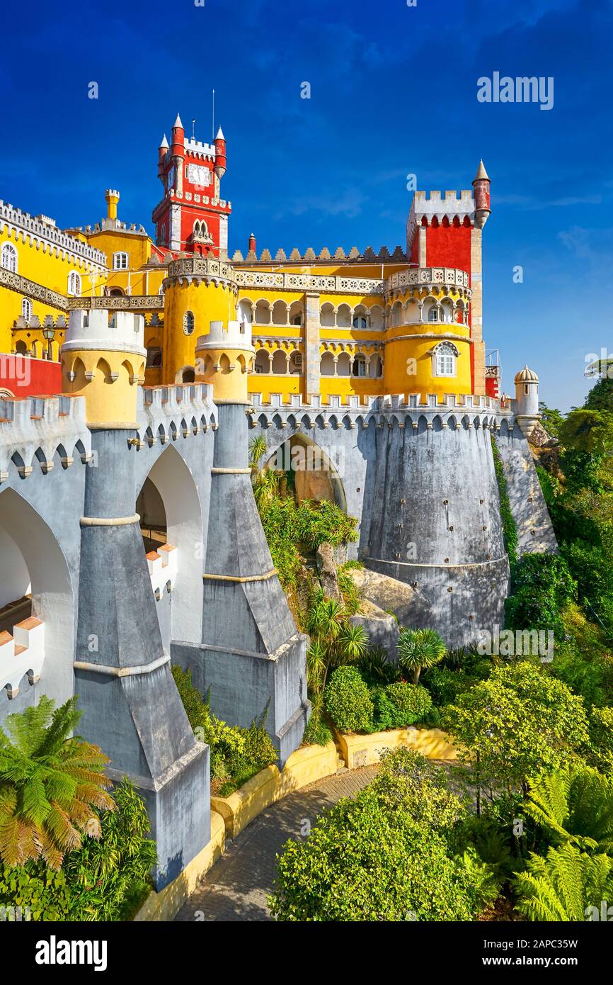 Pena-Palast, Sintra, Portugal Stockfoto