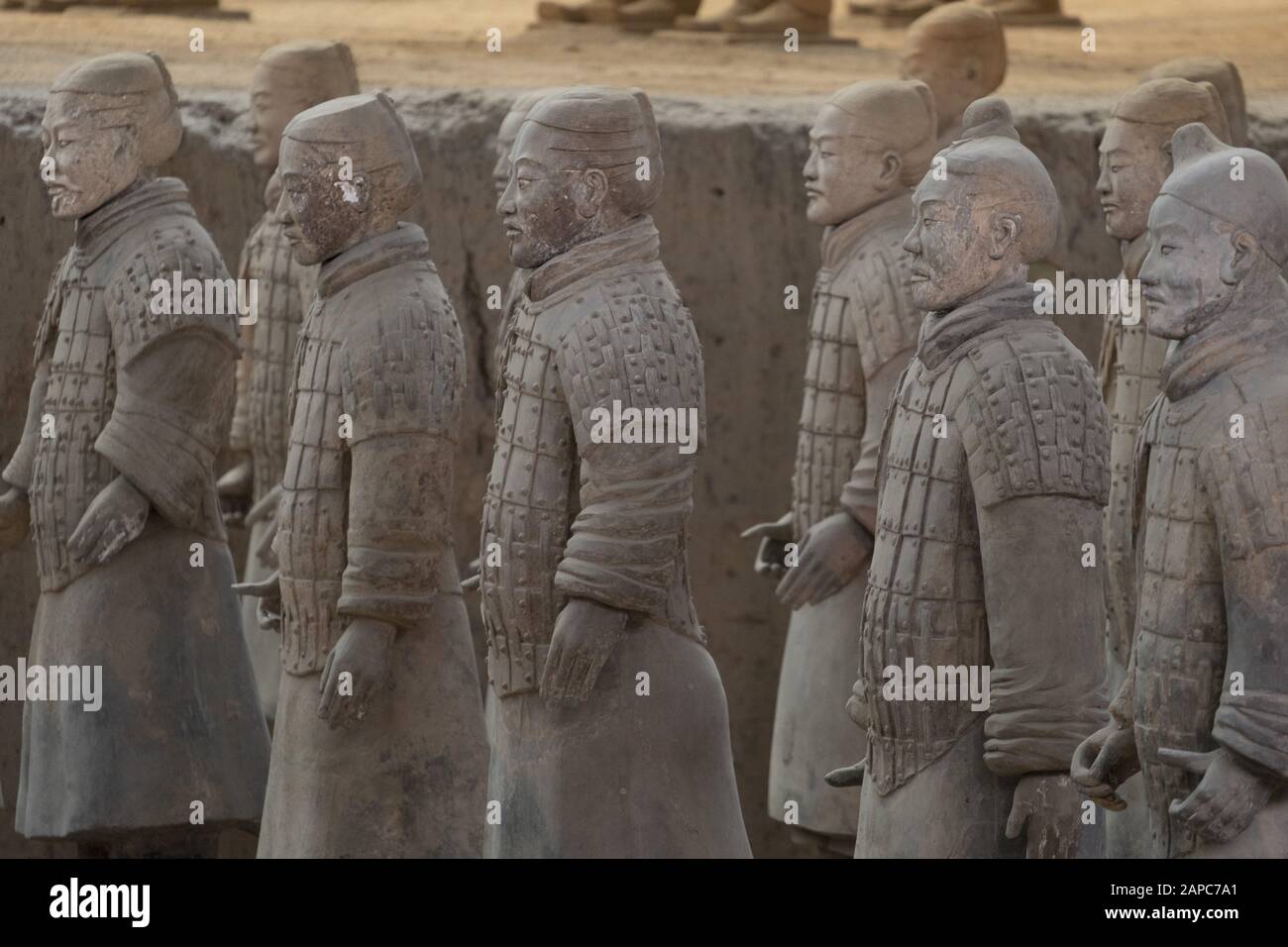 Die Terrakotta-Armee von Kaiser Qin Chi Huang in Xian, China Stockfoto