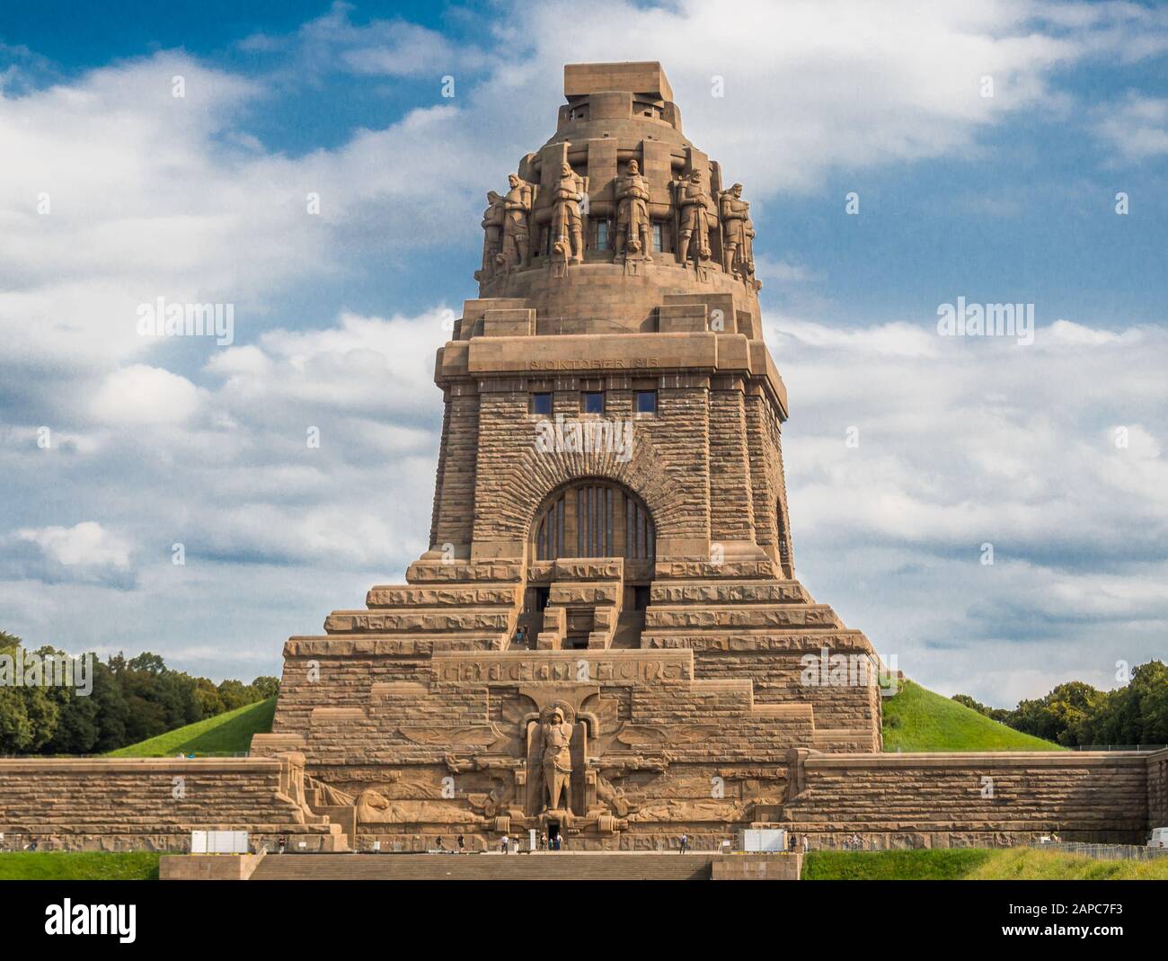 Völkerschlachtdenkmal Leipzig Ostdeutschland Stockfotografie - Alamy