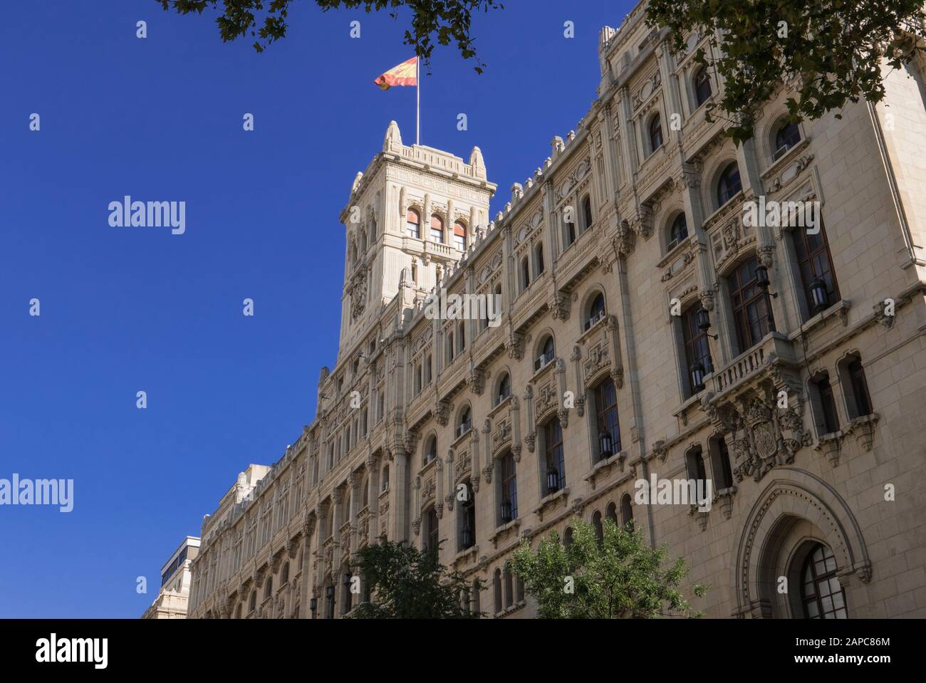 Kommunikationspalast, Madrid, Spanien Stockfoto