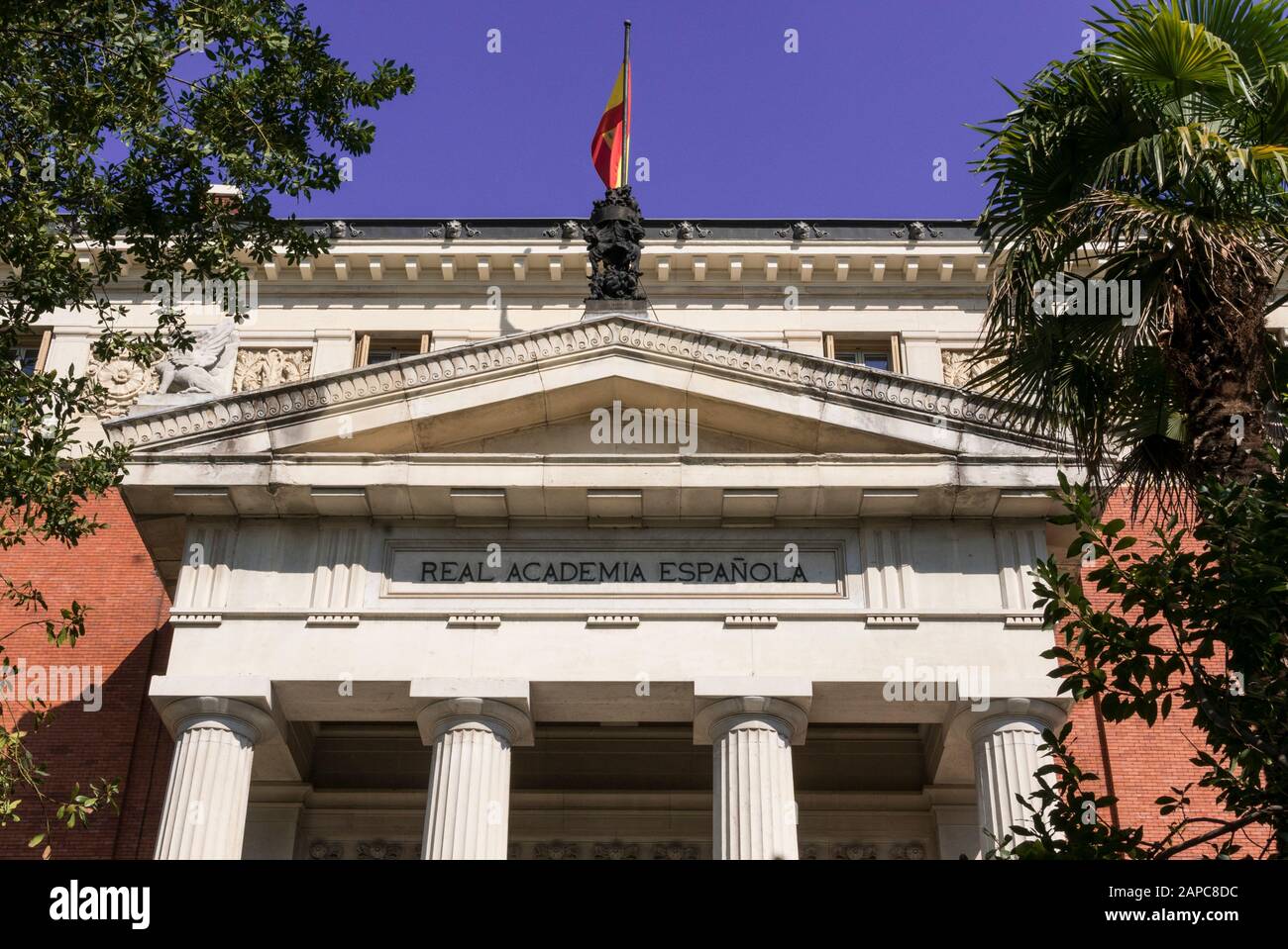Die Königliche Spanische Akademie (Real Academia Española), Madrid, Spanien Stockfoto
