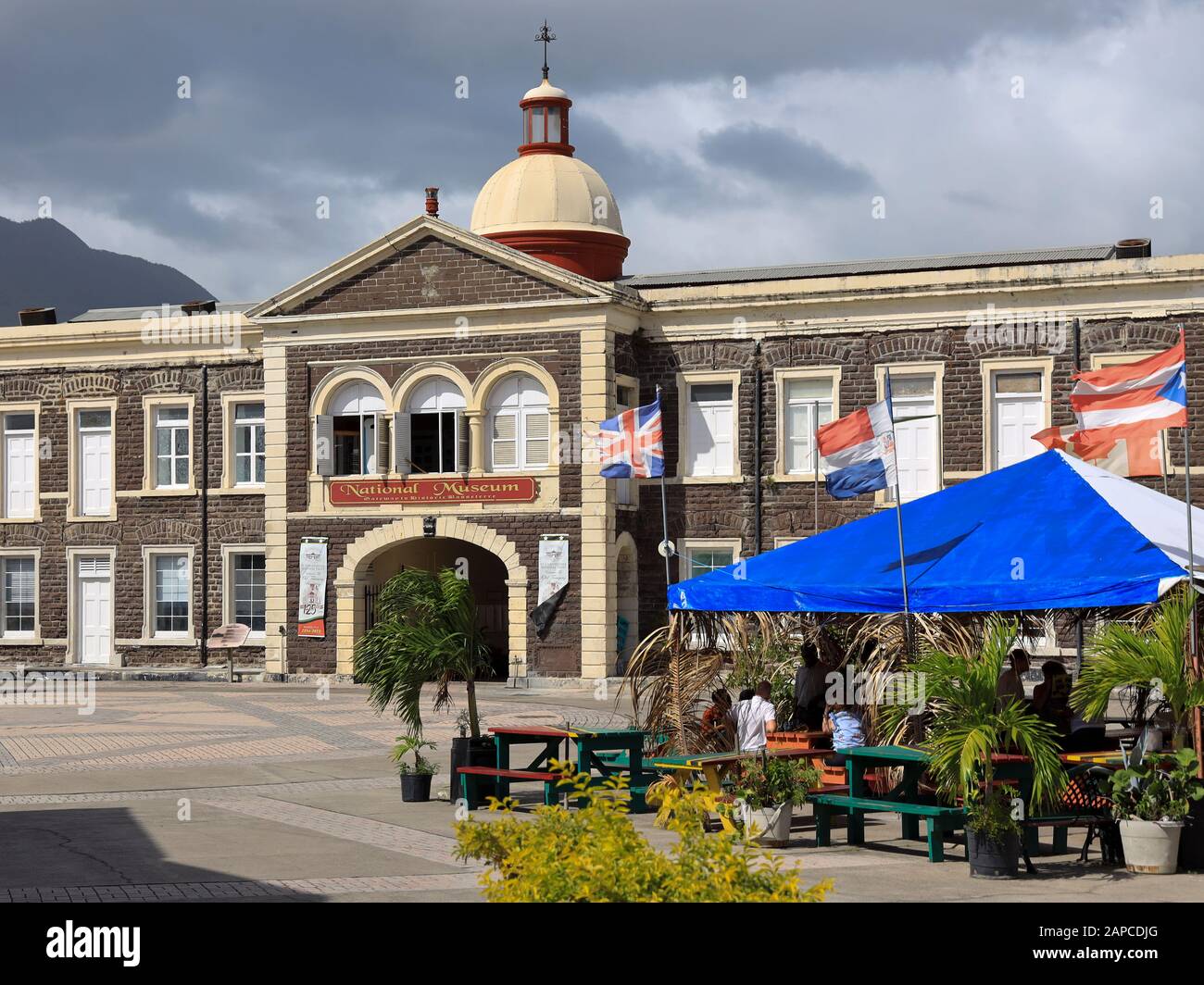 Nationalmuseum von Basseterre im Stadtzentrum von St. Kitts Stockfoto