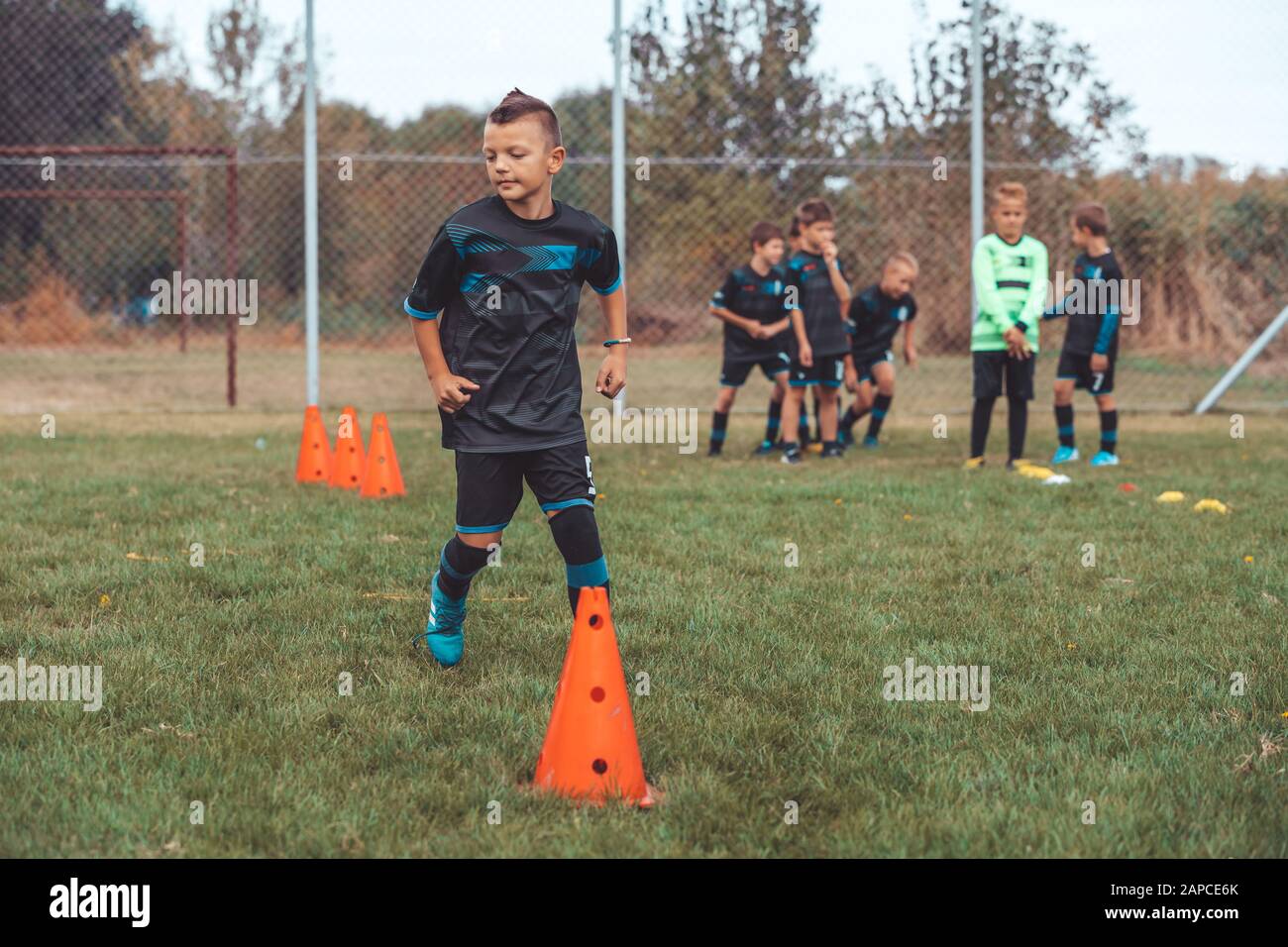 Football Practice Drills Stockfotos Und Bilder Kaufen Alamy
