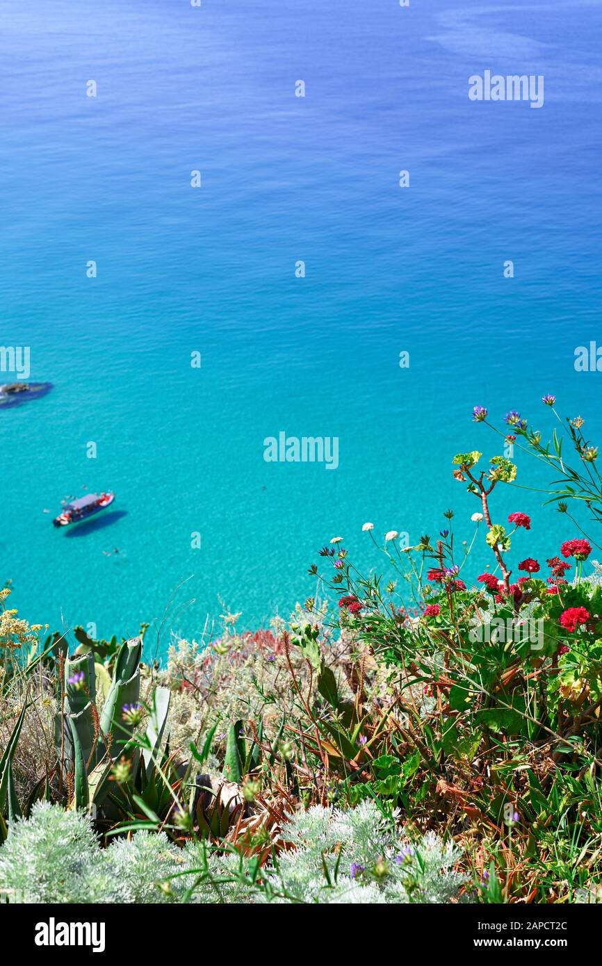 Fantastischer Strand in Kalabrien Stockfoto