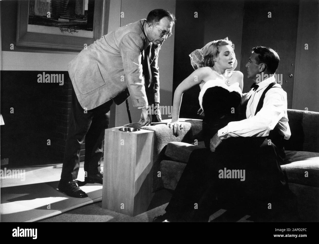 Regisseur KING VIDOR PATRICIA NEAL und GARY COOPER auf Set Candid während  der Dreharbeiten zu DEM Roman und Drehbuch VON FOUNTAINHEAD 1949 AYN RAND  Photo von Jack Woods Warner Bros Stockfotografie - Alamy