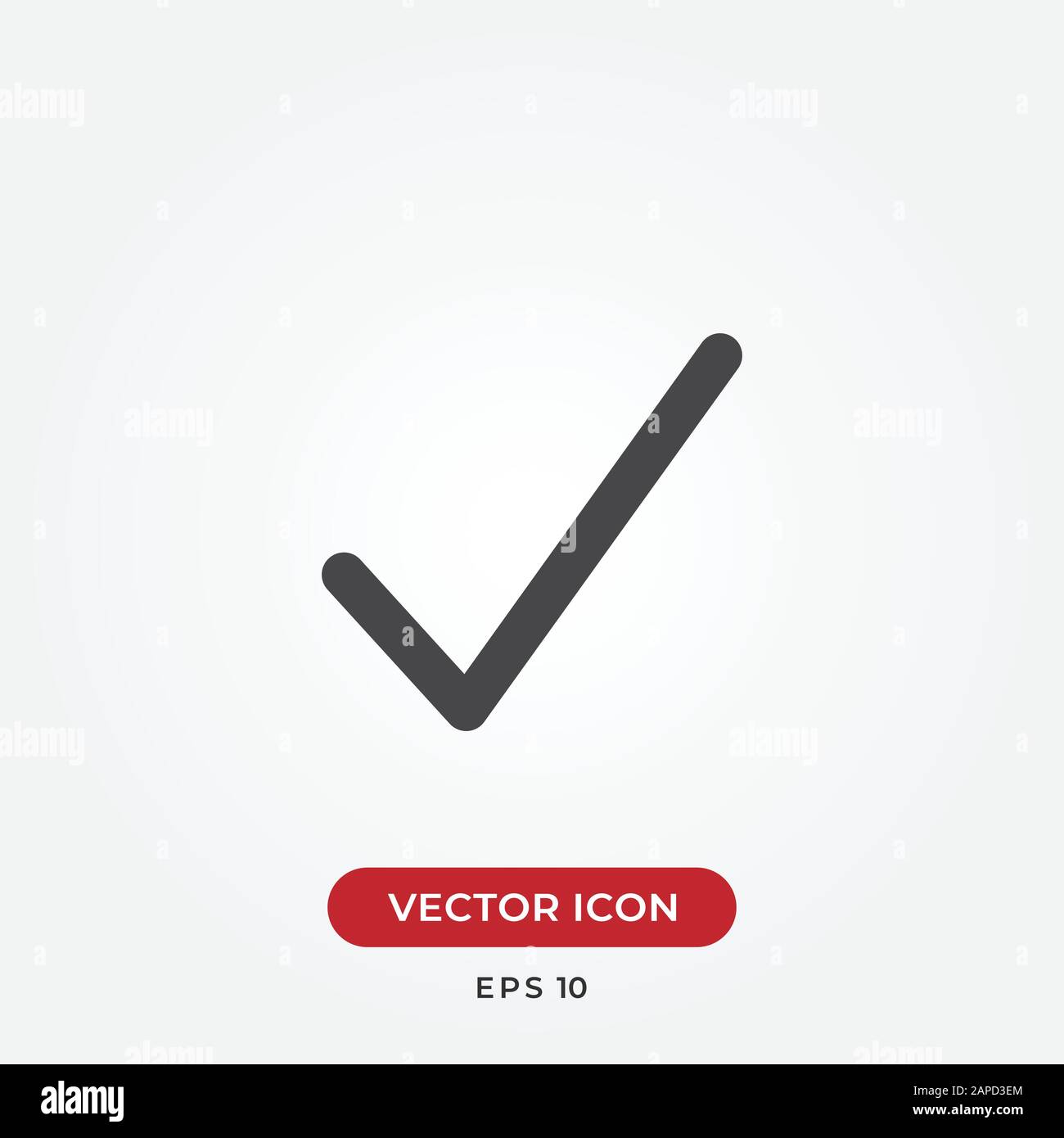 Markieren vektor Symbol im modernen Stil für Website und mobile App prüfen Stock Vektor