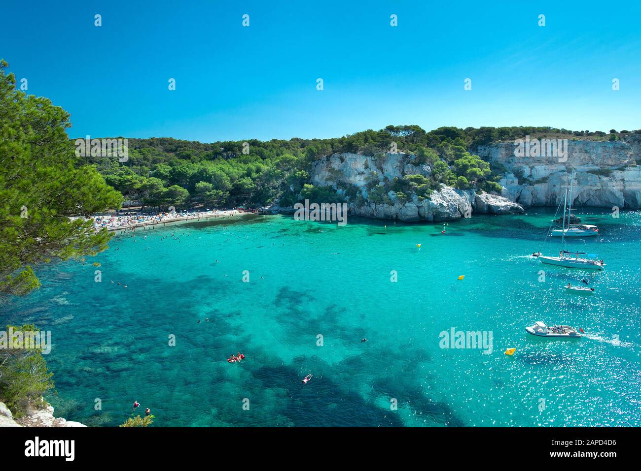 Cala Macarella, Menorca, Balearen, Spanien Stockfoto