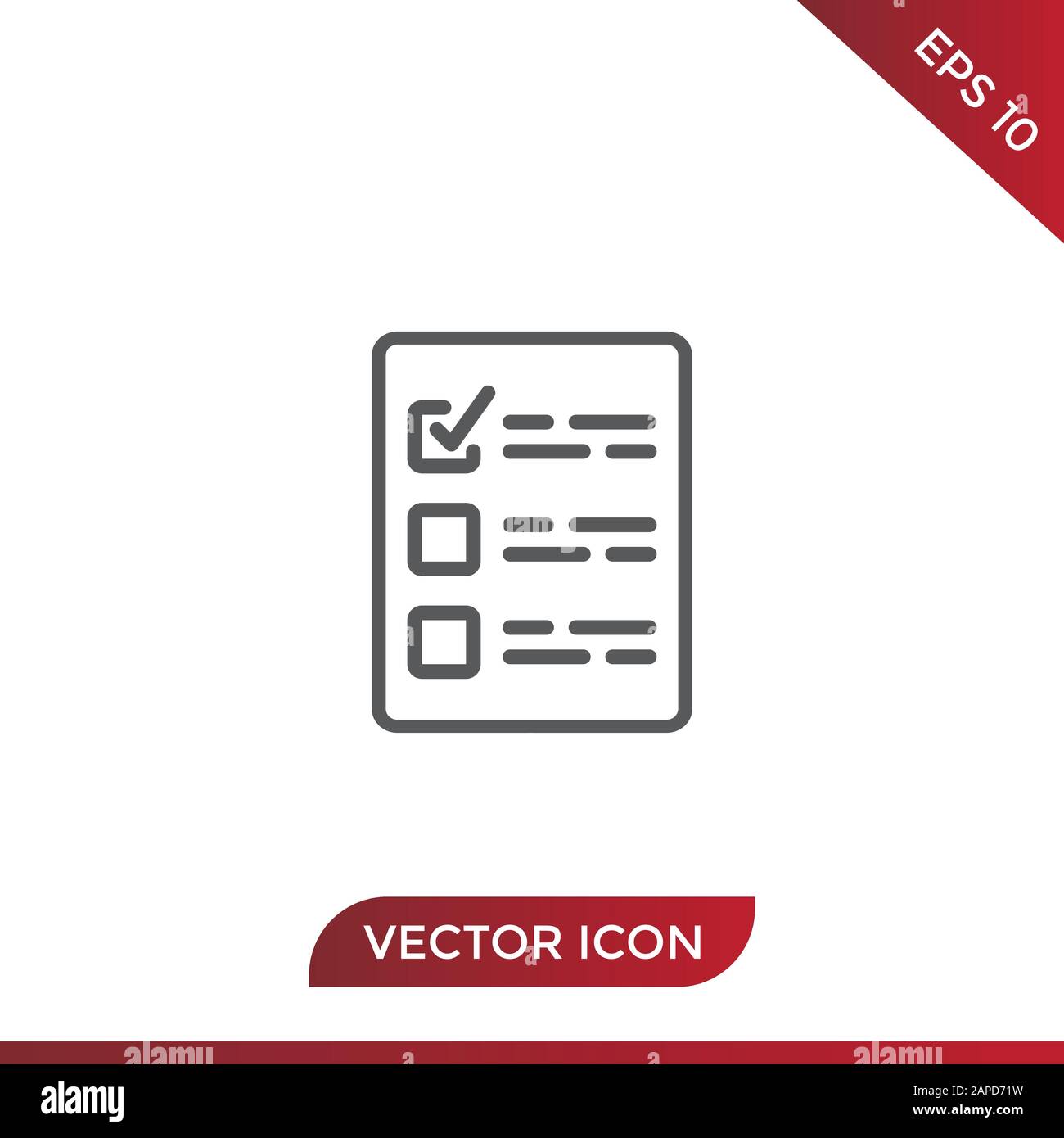 Checkliste Vektor icon Stock Vektor