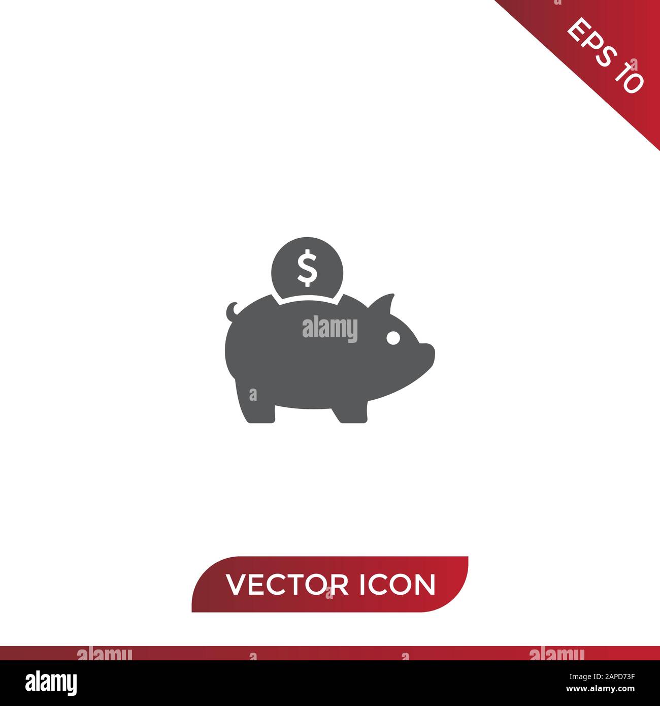 Sparschwein Vektor icon Stock Vektor