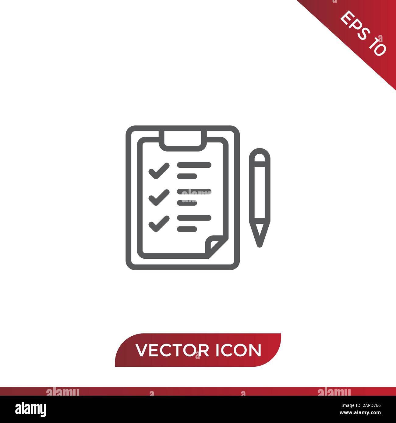 Checkliste Vektor icon Stock Vektor