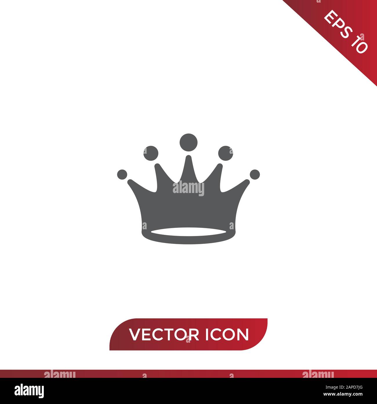 Krone Vektor icon Stock Vektor