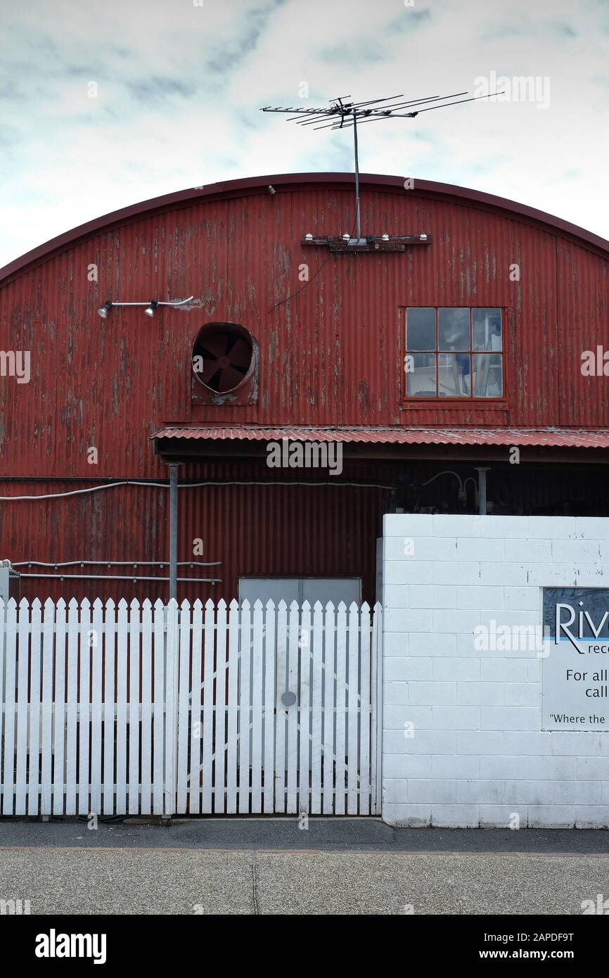WW2 Nissen Hut, Quonset Huts Newfarm, Brisbane. Stockfoto