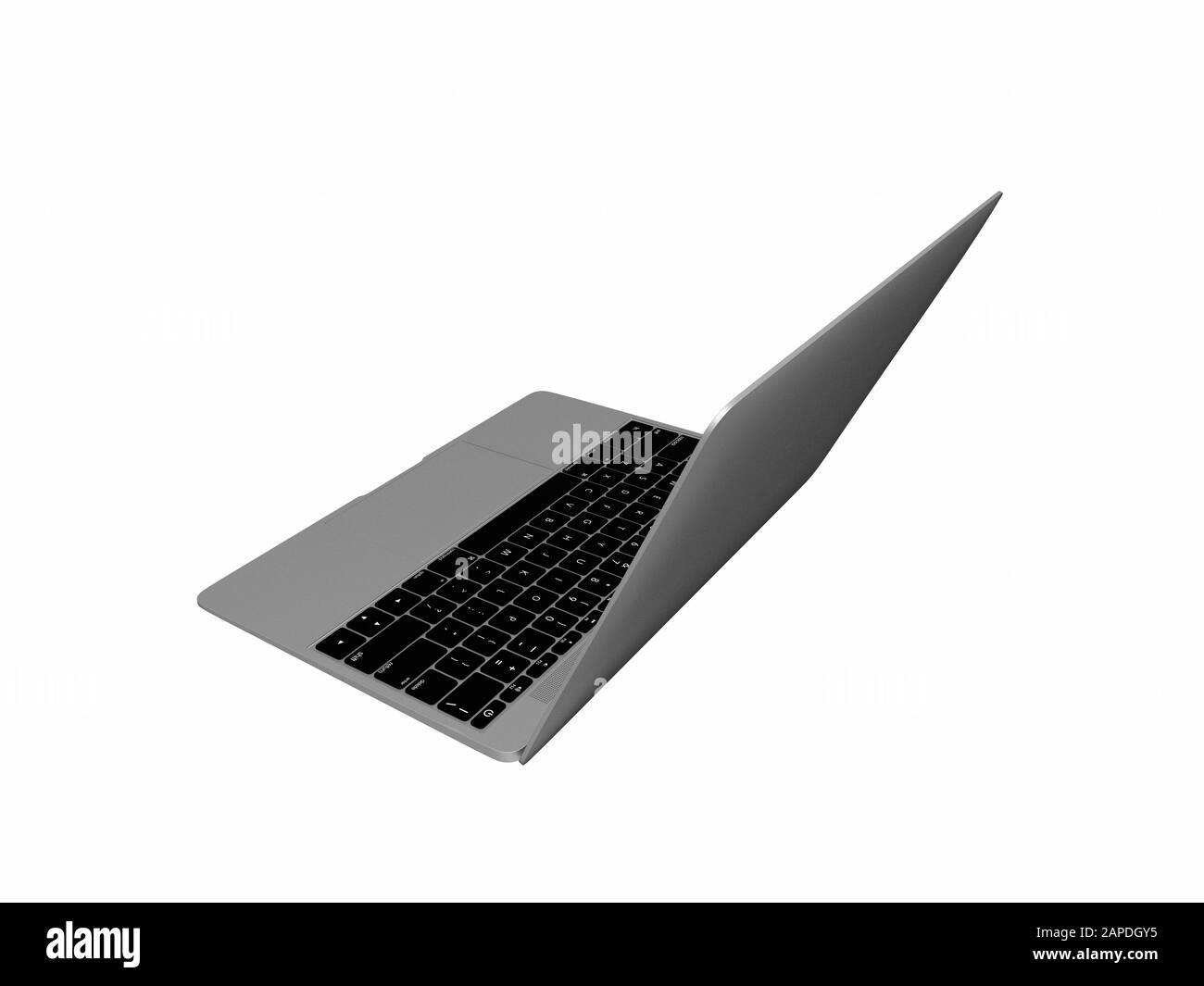 3D-Rendering des Laptops Stockfoto