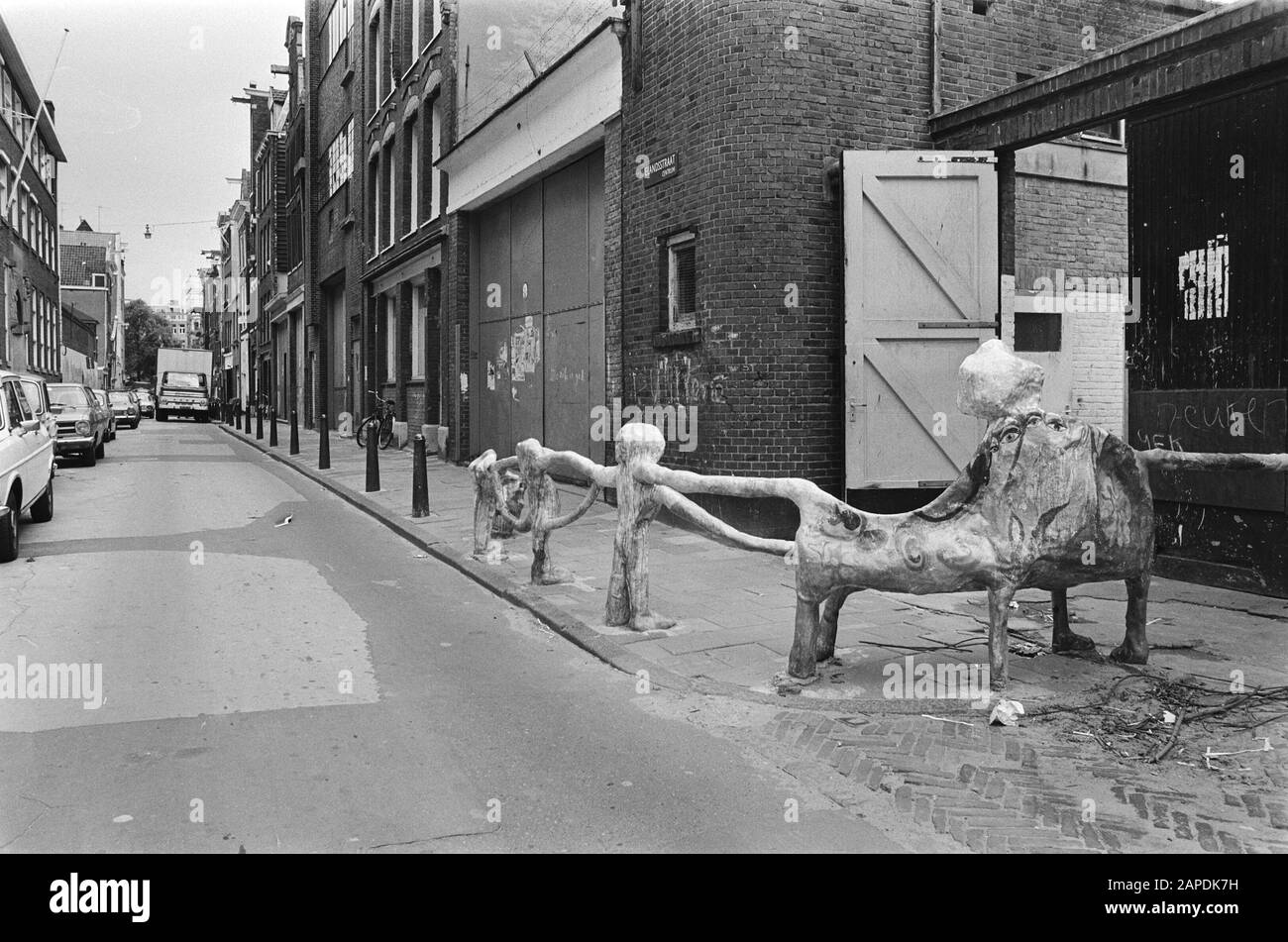 Alternative Amsterdammers für die Eingangsschule in Elandstraat Datum: 2. August 1978 Schlüsselwörter: Einträge, Schulen Stockfoto