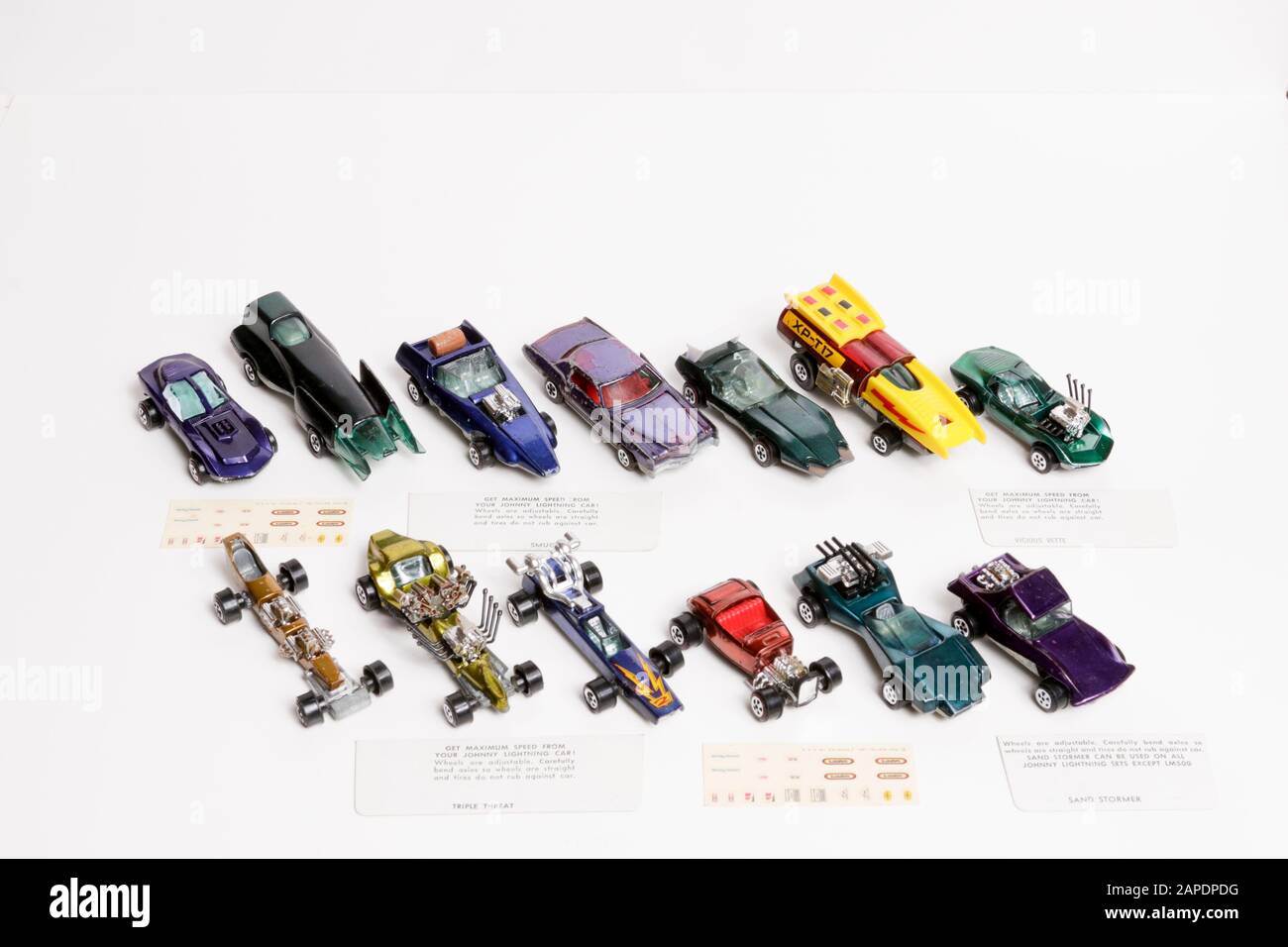 Johnny Lightning Toy Cars Stockfoto