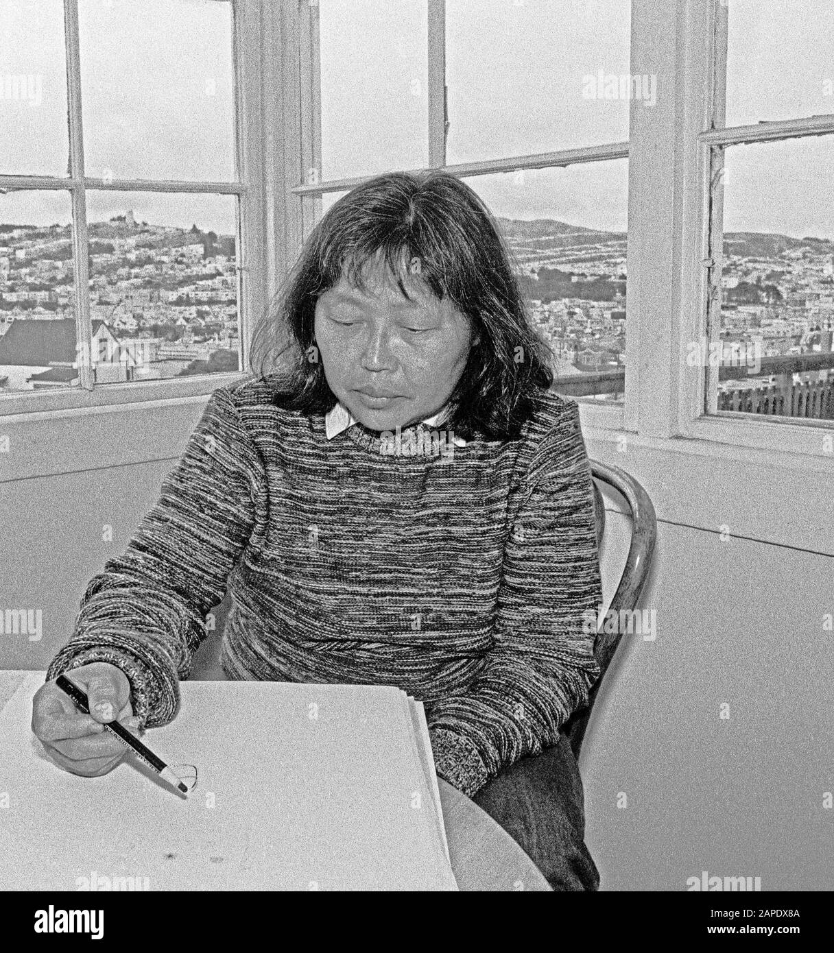Ruth Aiko Asawa, Bildhauerin, San Francisco, 1980 Stockfoto