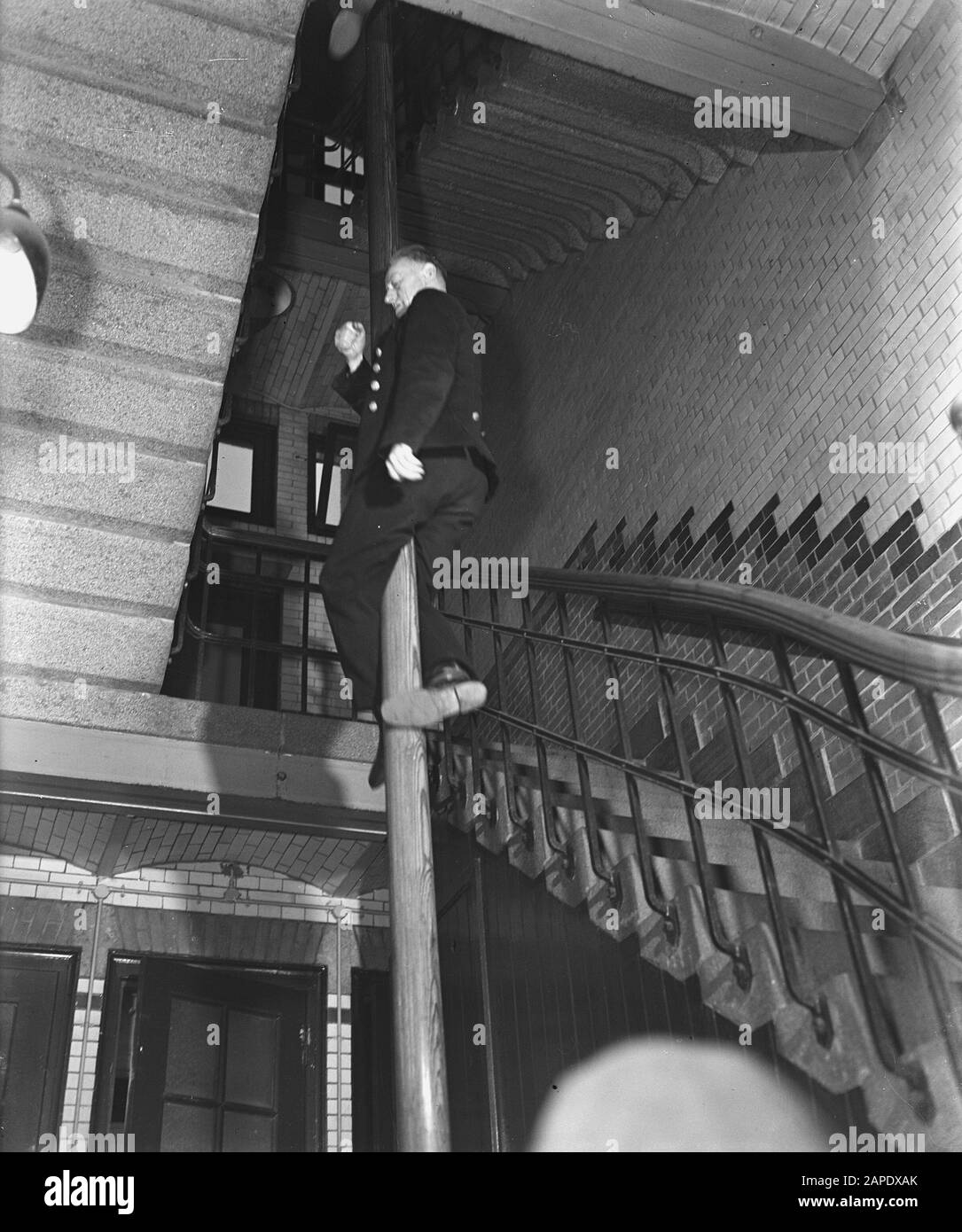 Amsterdam Feuerwehr Datum: 4. Februar 1946 Schlagwörter: Feuer Stockfoto