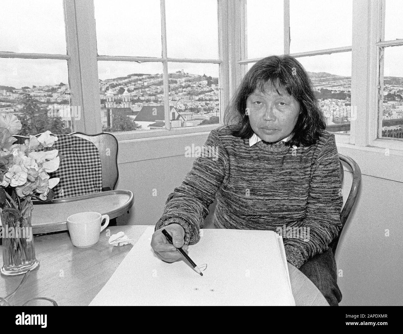Ruth Aiko Asawa, Bildhauerin, San Francisco, 1980 Stockfoto