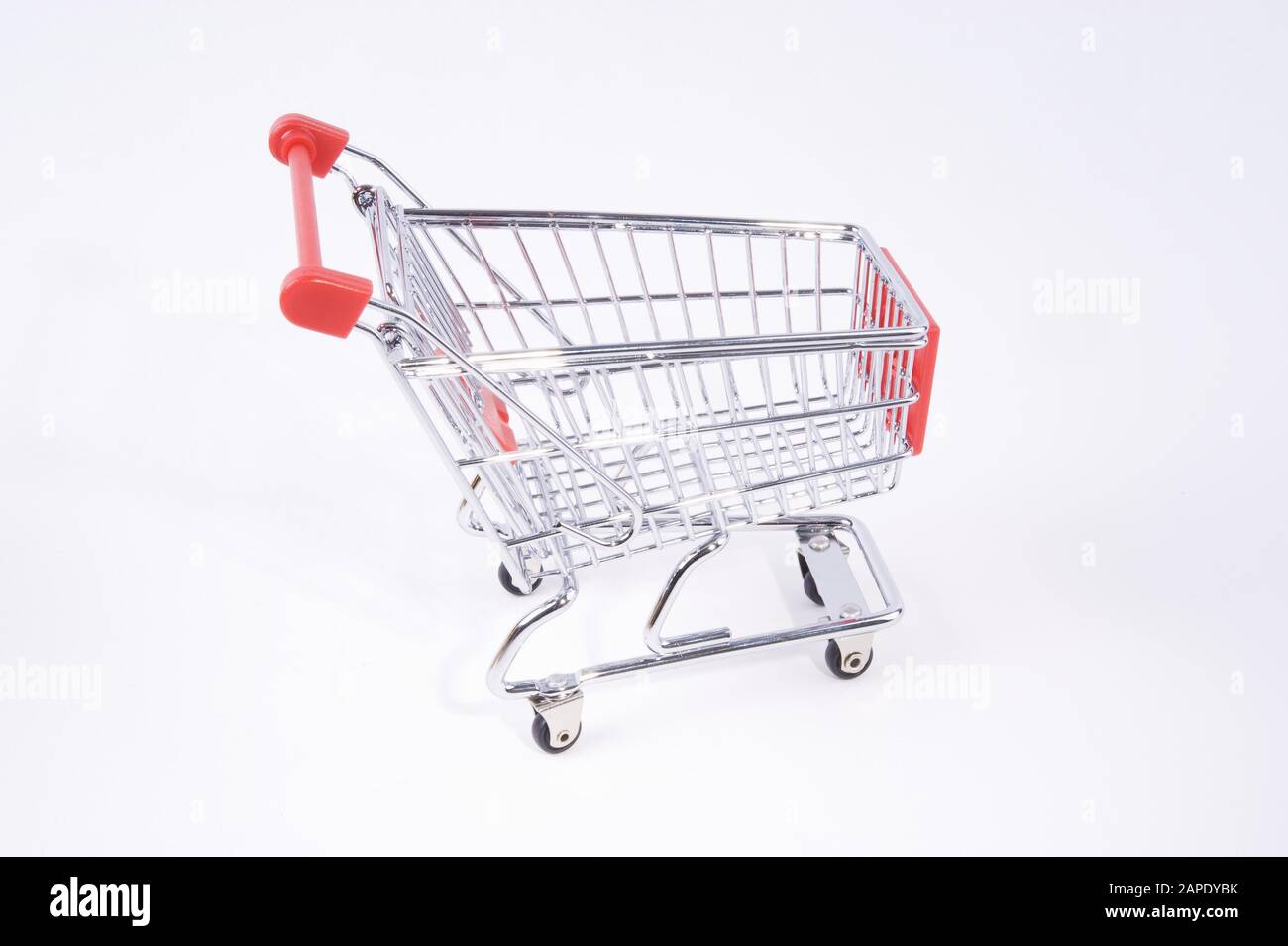 Mini-Einkaufswagen - Warenkorb Stockfoto