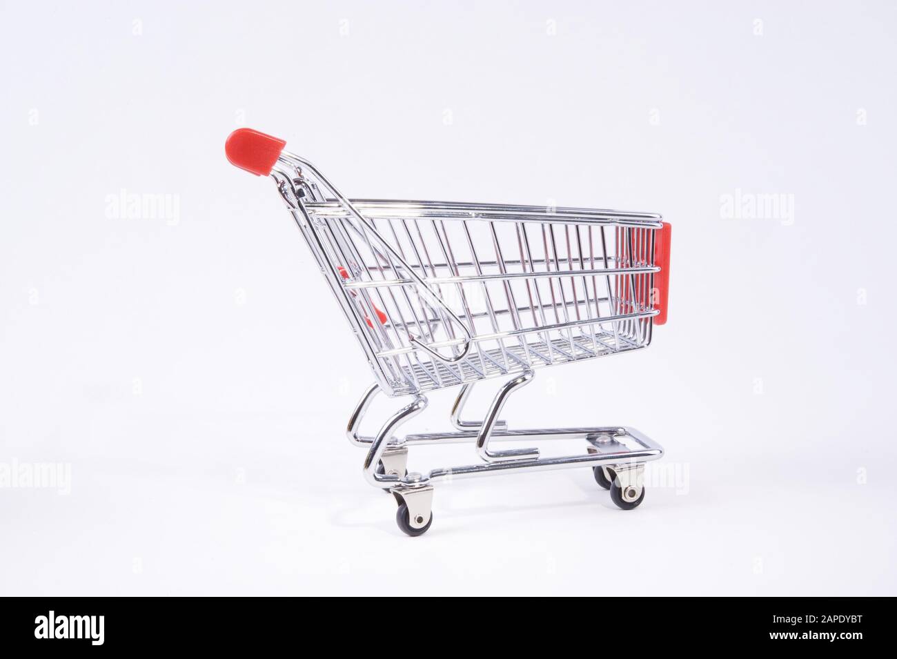 Mini-Einkaufswagen - Warenkorb Stockfoto