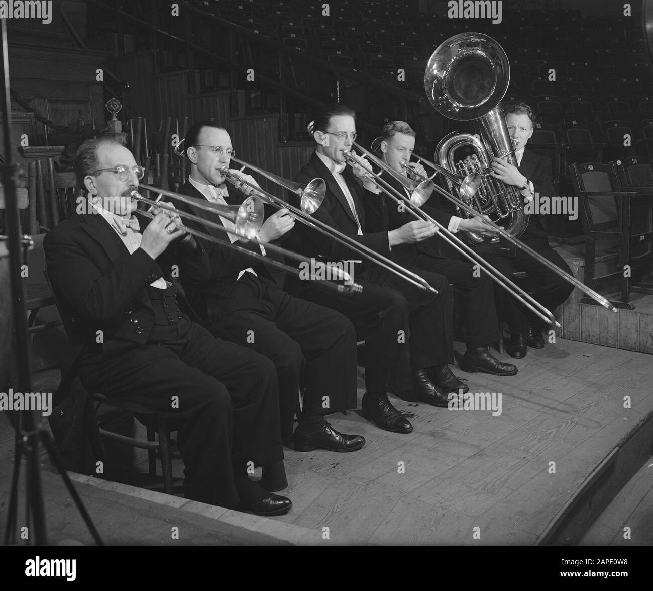 Concertgebouw Orchester Datum: 6. Februar 1946 Name Der Institution: Concertgebouw Orchester Stockfoto