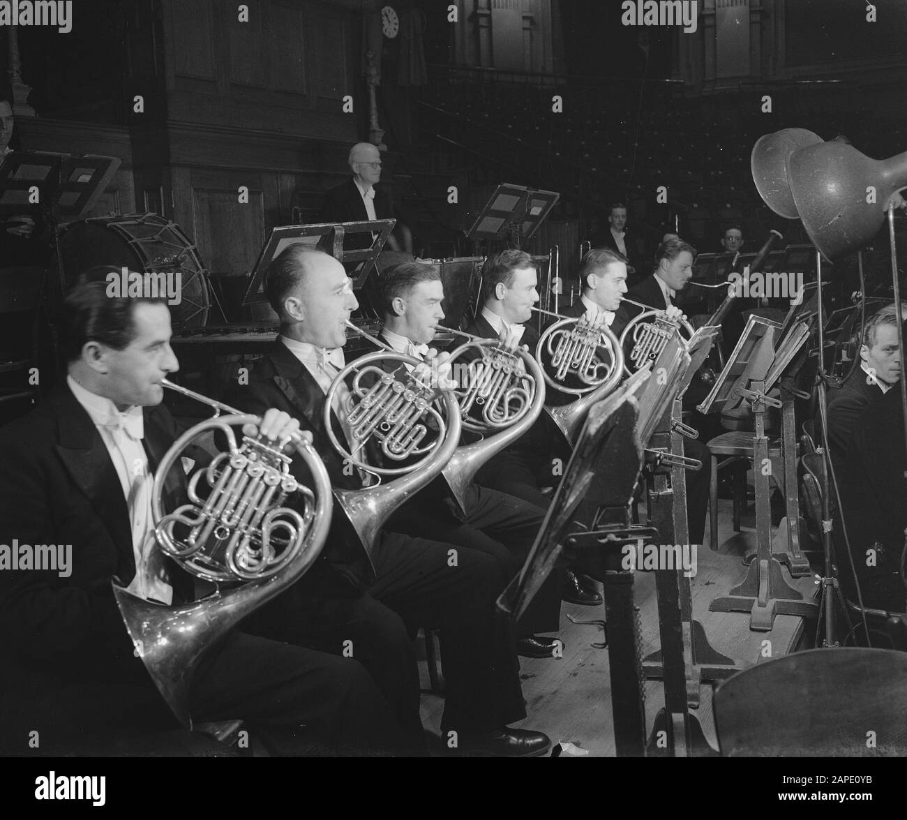 Concertgebouw Orchester Datum: 6. Februar 1946 Name Der Institution: Concertgebouw Orchester Stockfoto