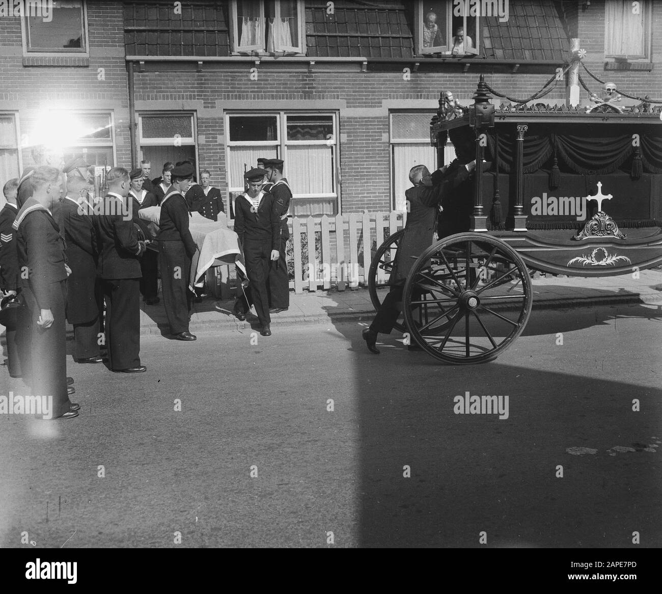 Funeral Stoker Third Class Datum: 11. August 1947 Schlagwörter: Beerdigung Stockfoto