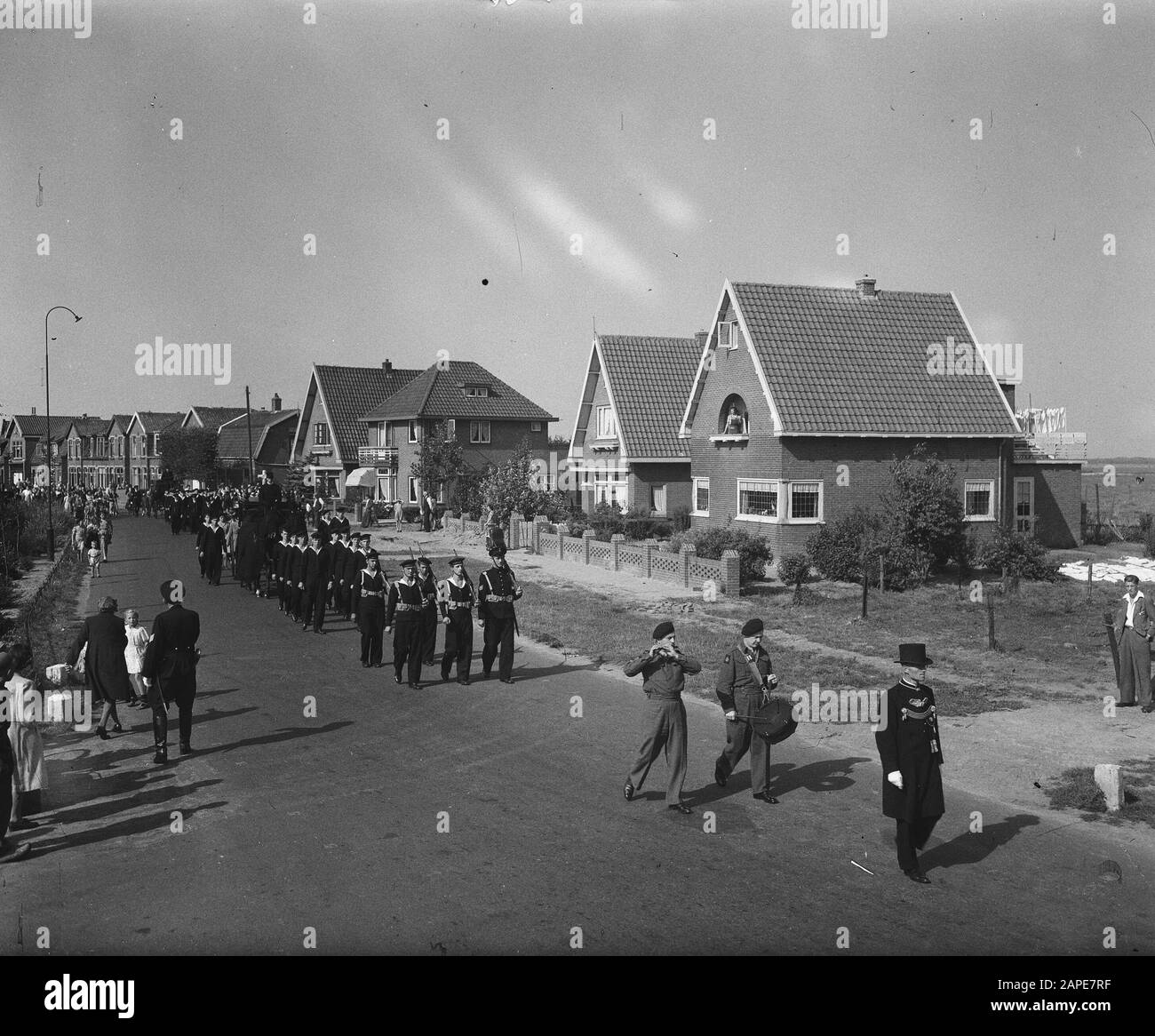 Funeral Stoker Third Class Datum: 11. August 1947 Schlagwörter: Beerdigung Stockfoto