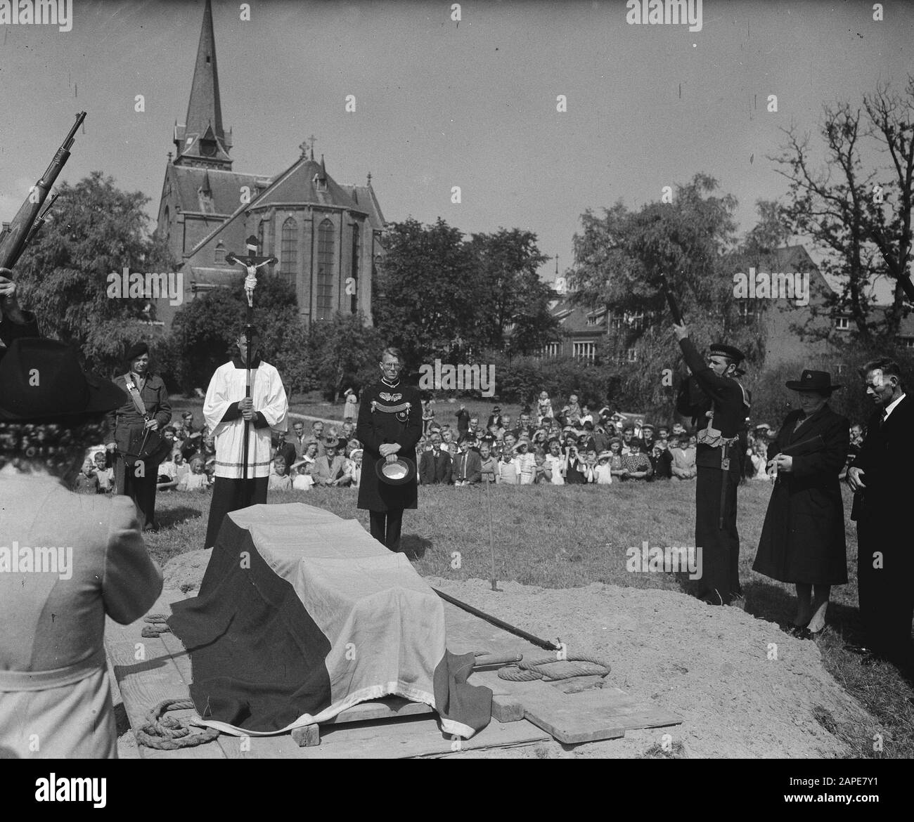 Funeral Stoker Third Class Datum: 11. August 1947 Schlagwörter: Beerdigung Stockfoto