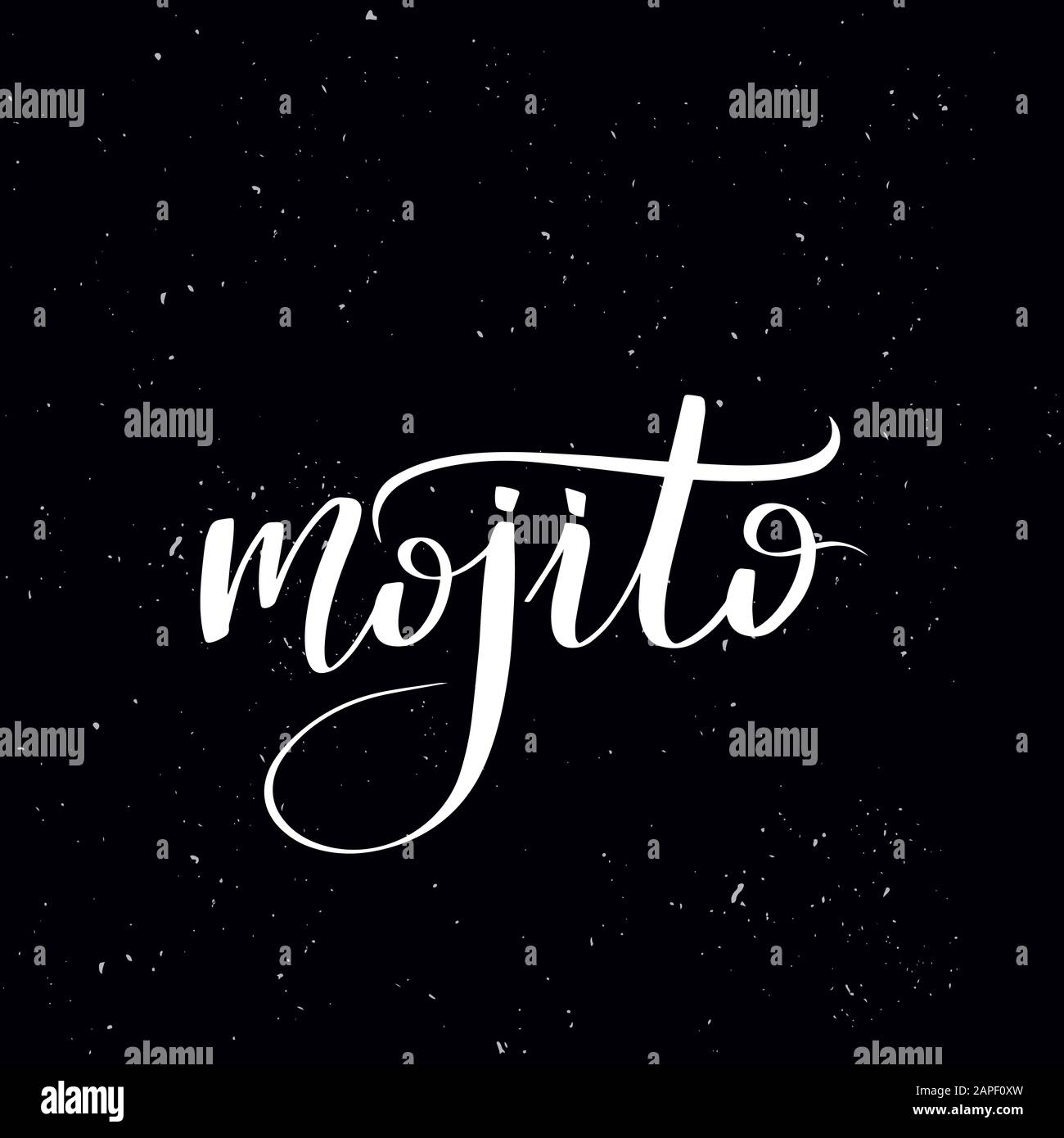 Handschriftliche Kalligraphie Text, Kreide auf einer Tafel Stock Vektor