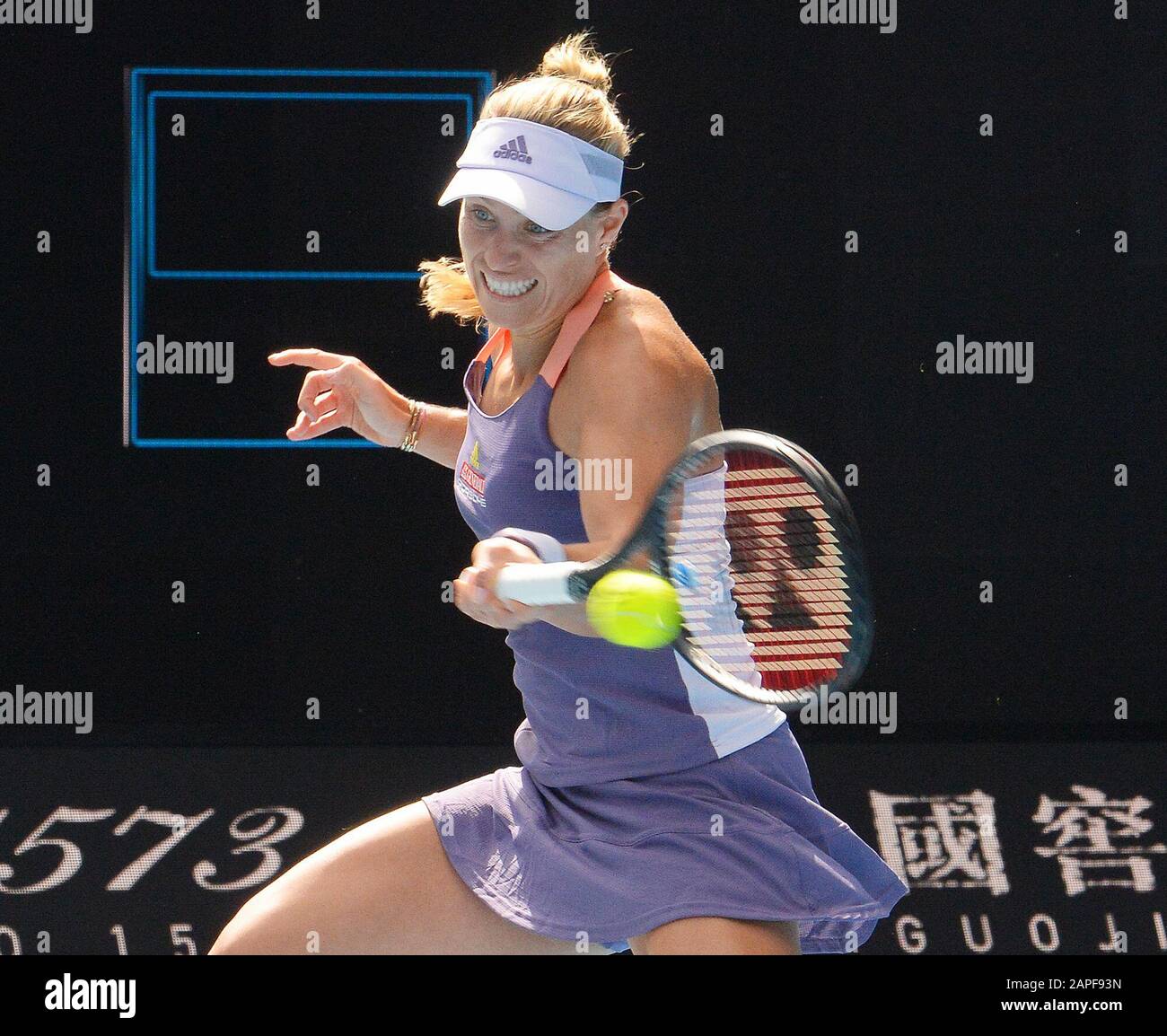 Melbourne, Australien. Januar 2020. D4 Angelique Kerber (GER) im zweiten Spiel Foto Anne Parker International Sports Fotos Ltd/Alamy Live News Stockfoto