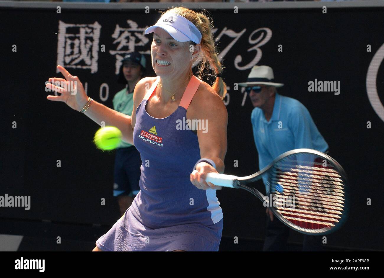 Melbourne, Australien. Januar 2020. D4 Angelique Kerber (GER) im zweiten Spiel Foto Anne Parker International Sports Fotos Ltd/Alamy Live News Stockfoto