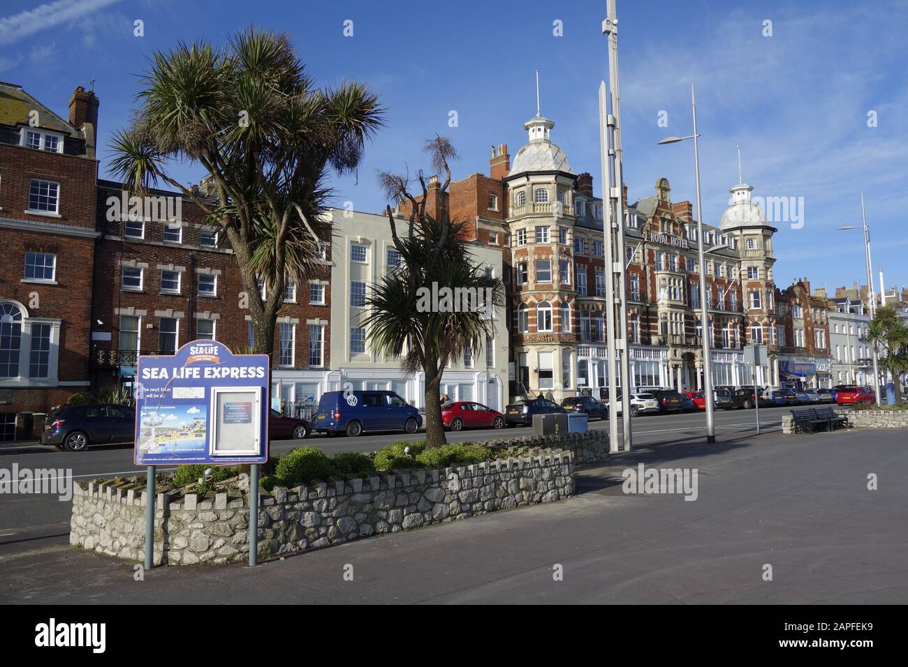 Badeort und Stadt von Weymouth, Südküste, England, UK, gb Stockfoto