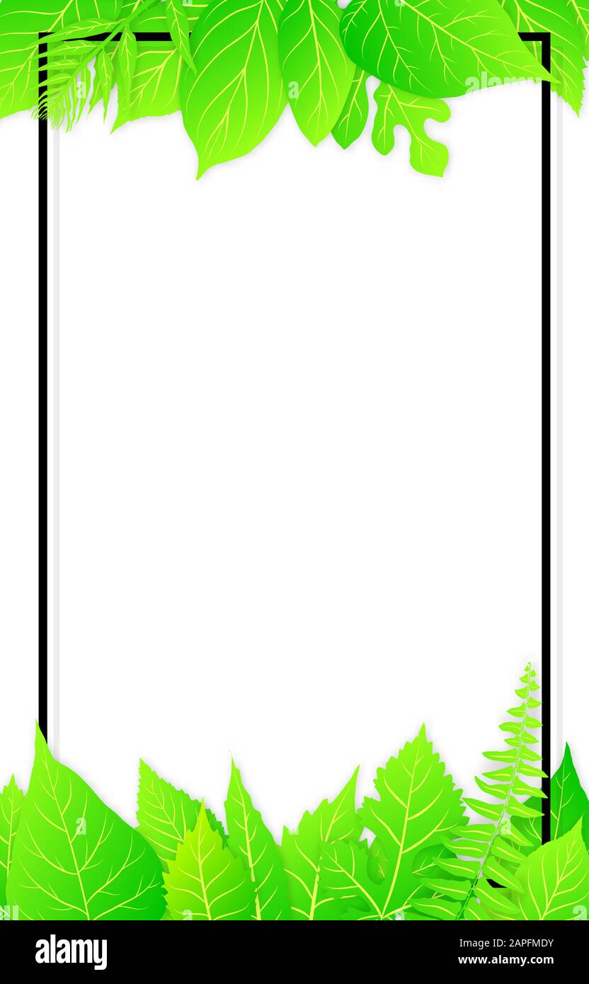 Grüne Blätter. Vector Illustration Stock Vektor
